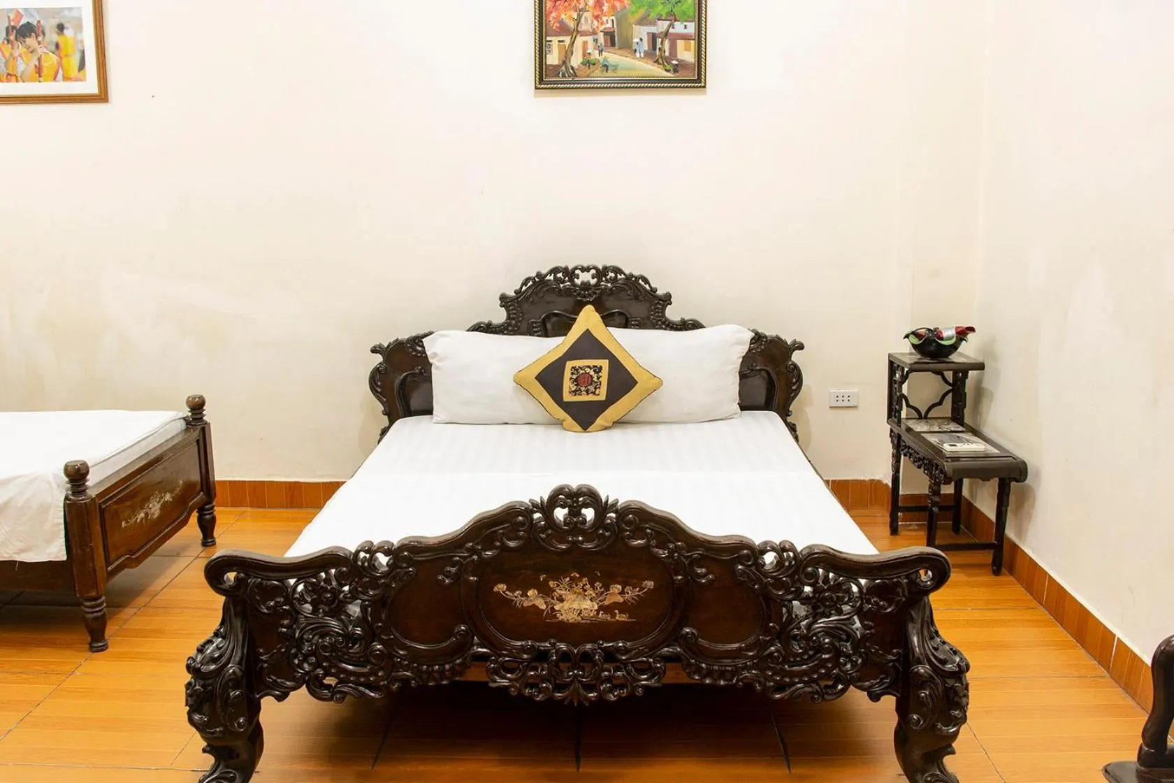 Bed in Group Nest Hotel