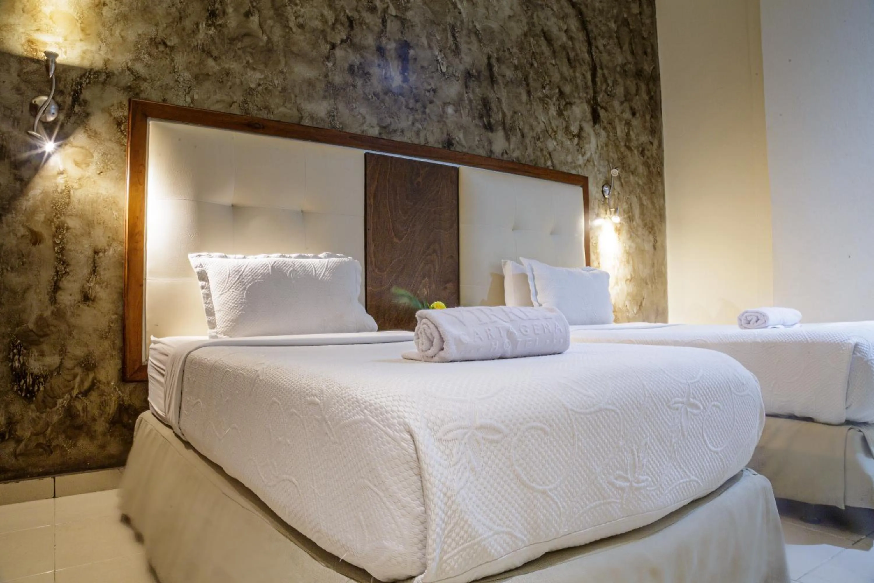 Bed in Hotel Virrey Cartagena