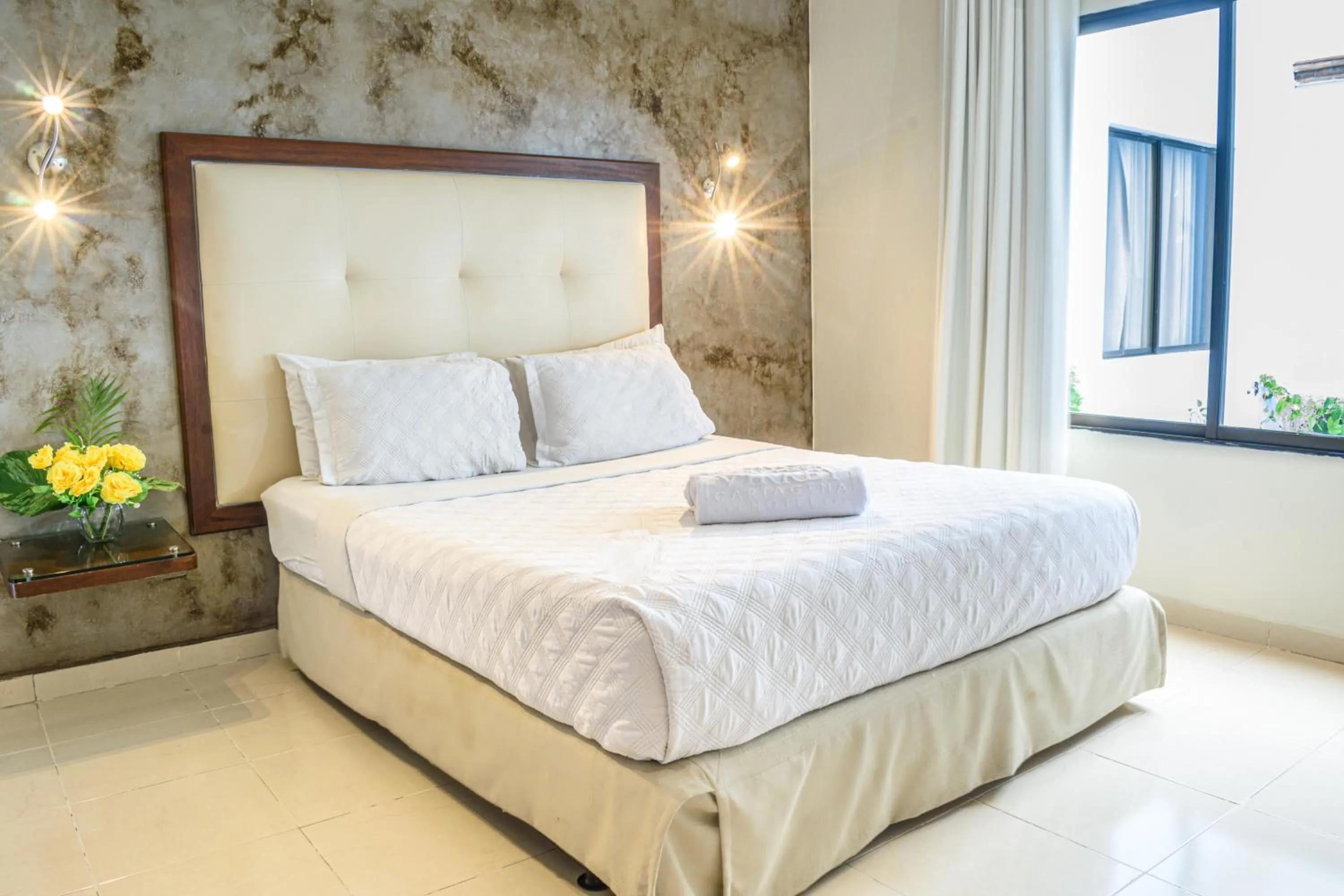 Bed in Hotel Virrey Cartagena