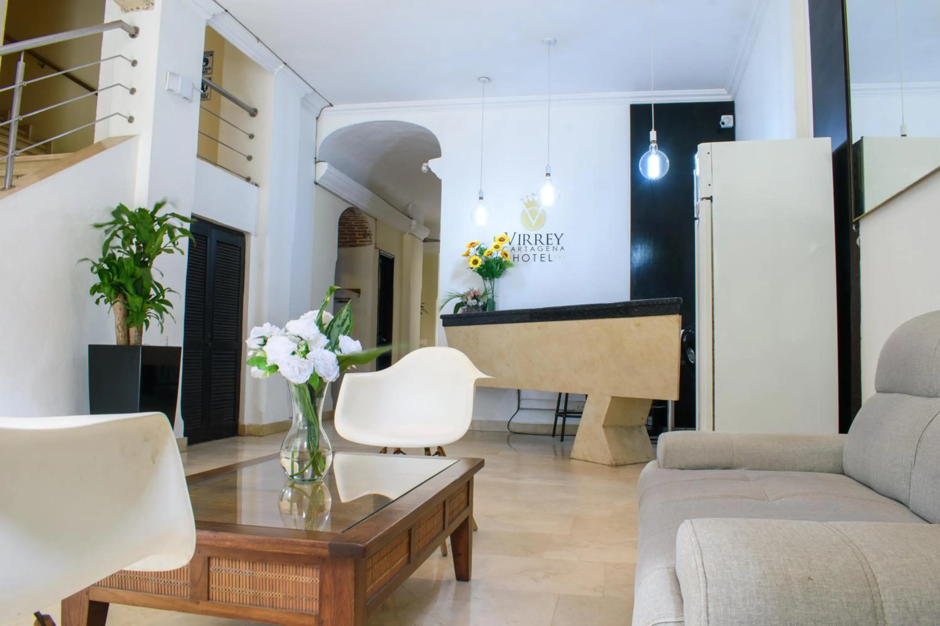 Living room in Hotel Virrey Cartagena
