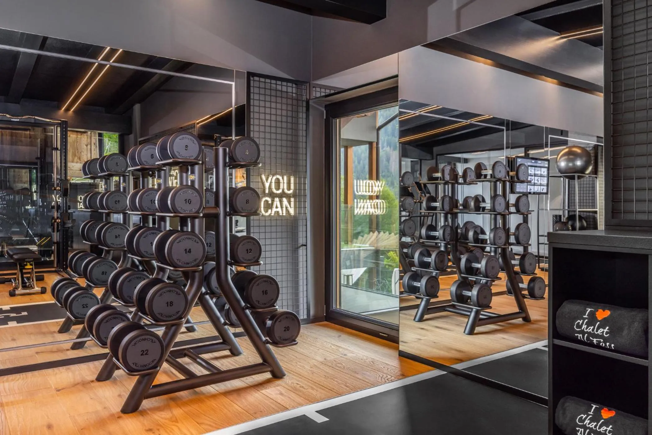 Fitness centre/facilities in Hotel Chalet Al Foss - Adults Only
