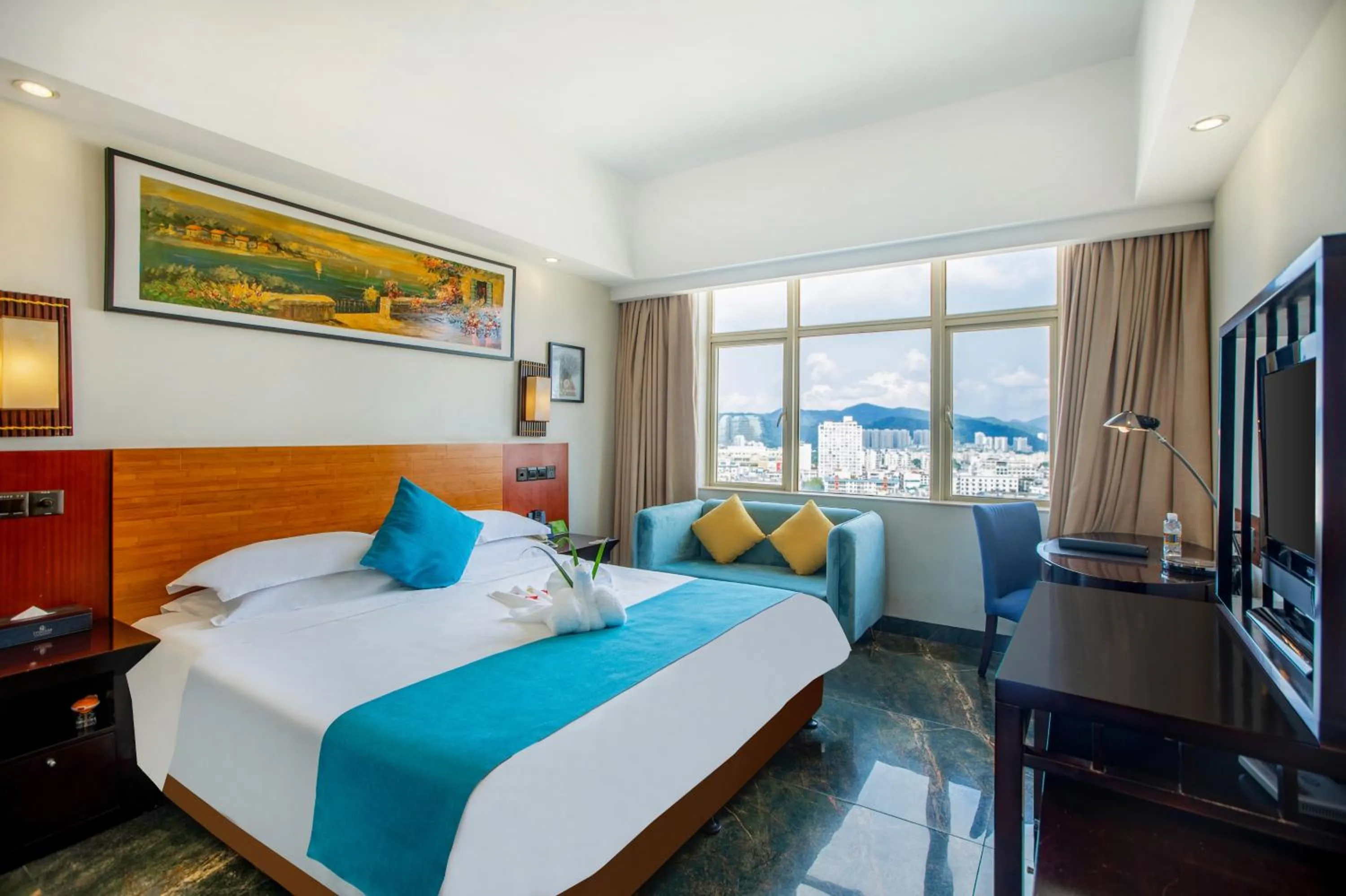 Bed in Shengyi Holiday Villa Hotel