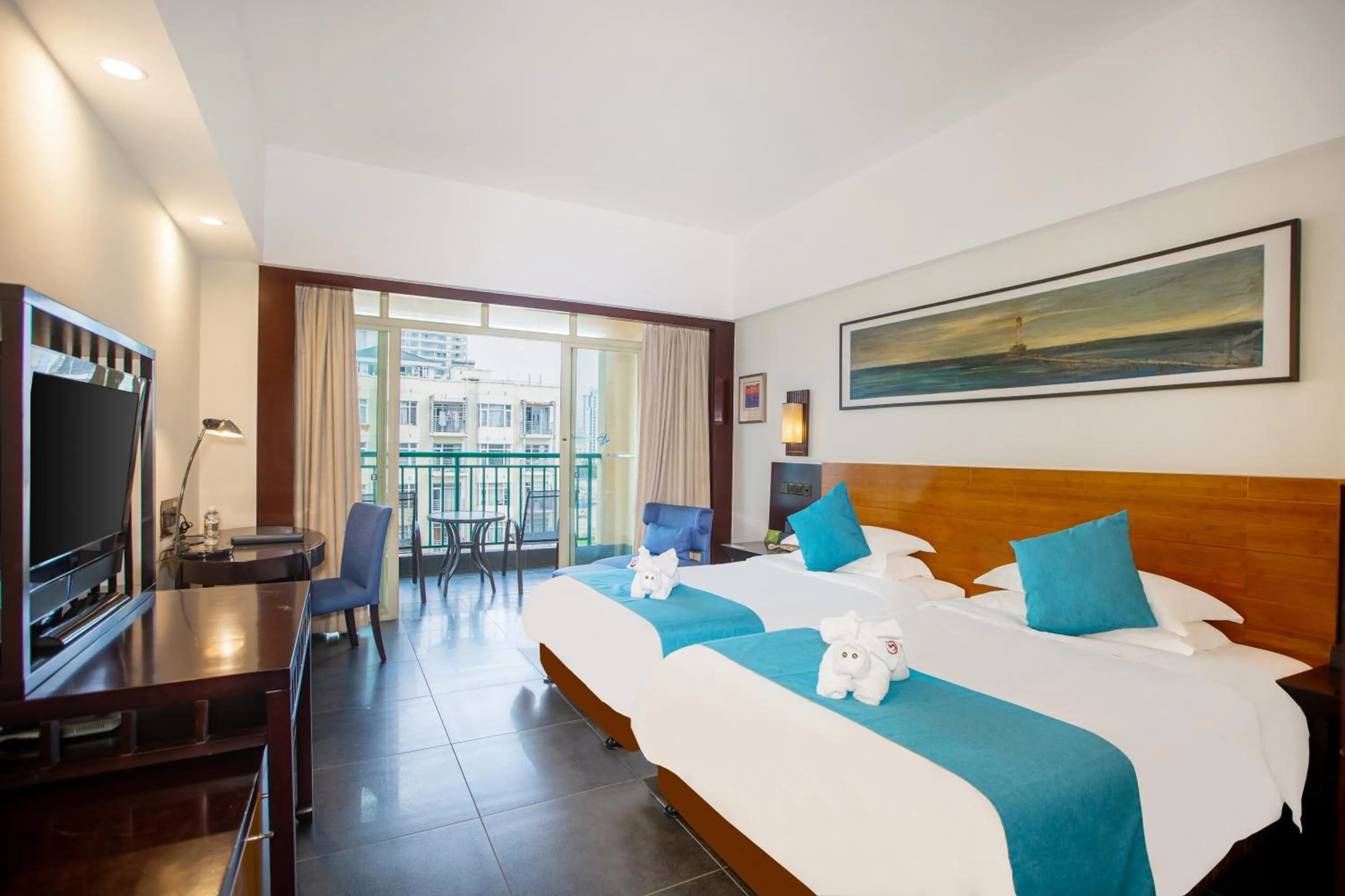 Bed in Shengyi Holiday Villa Hotel