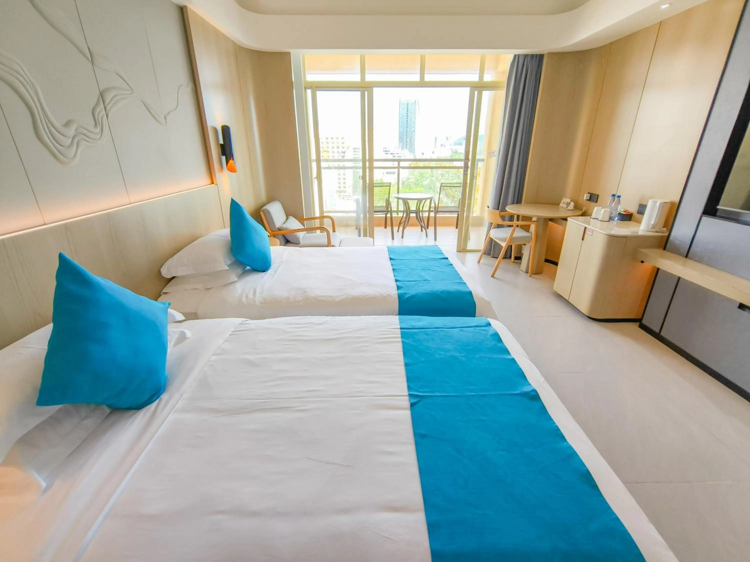 Bed in Shengyi Holiday Villa Hotel