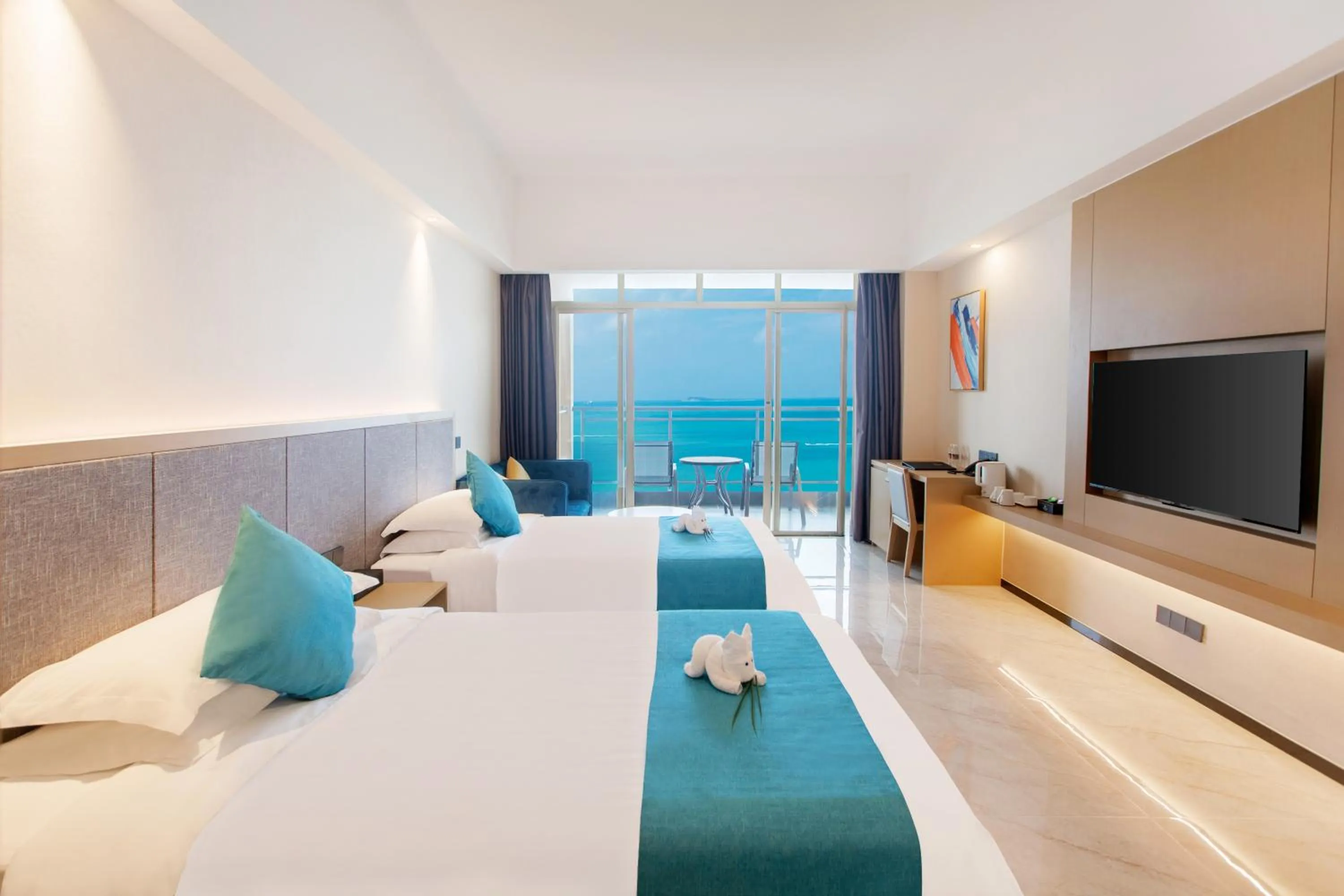 Bed in Shengyi Holiday Villa Hotel