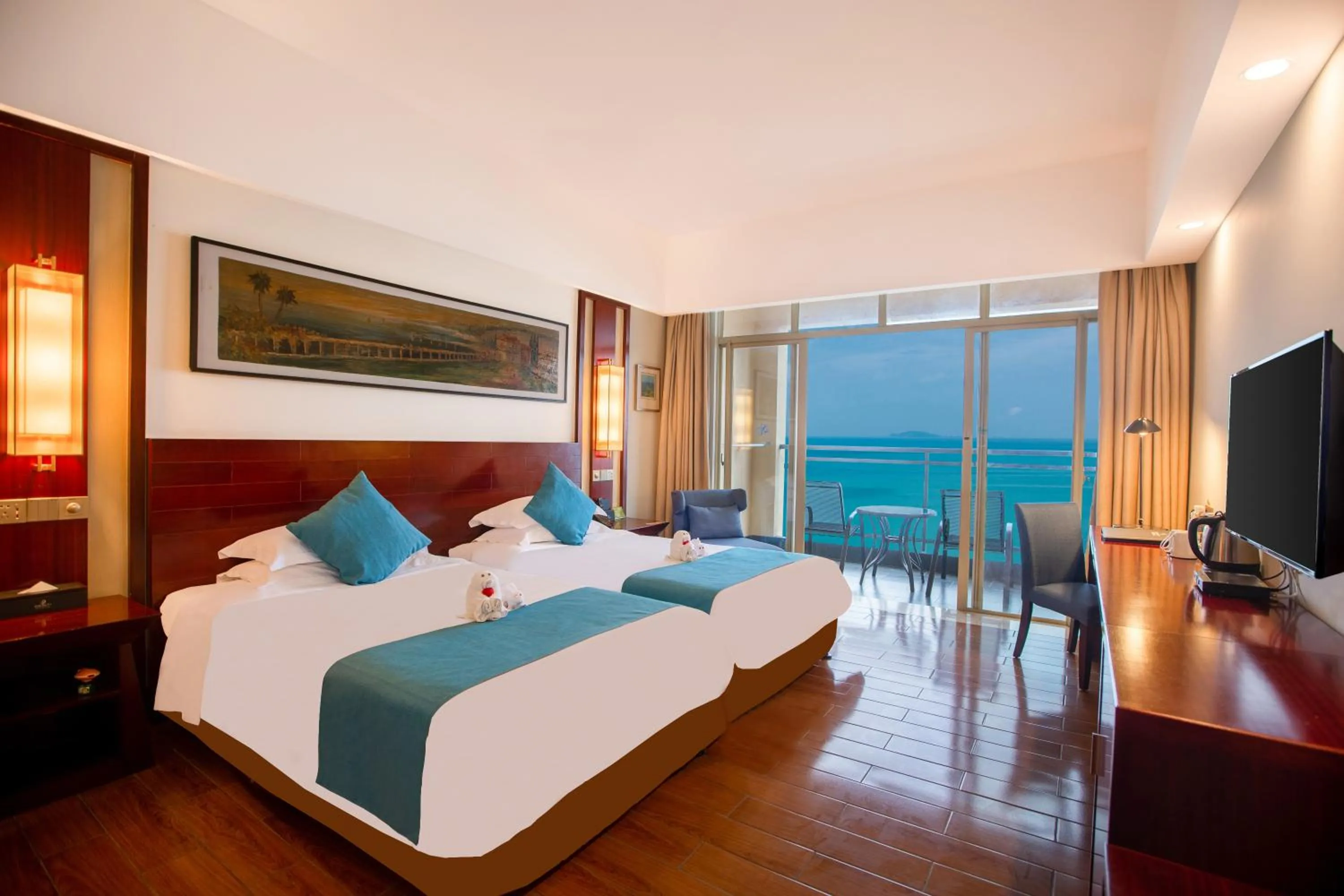 Bed in Shengyi Holiday Villa Hotel