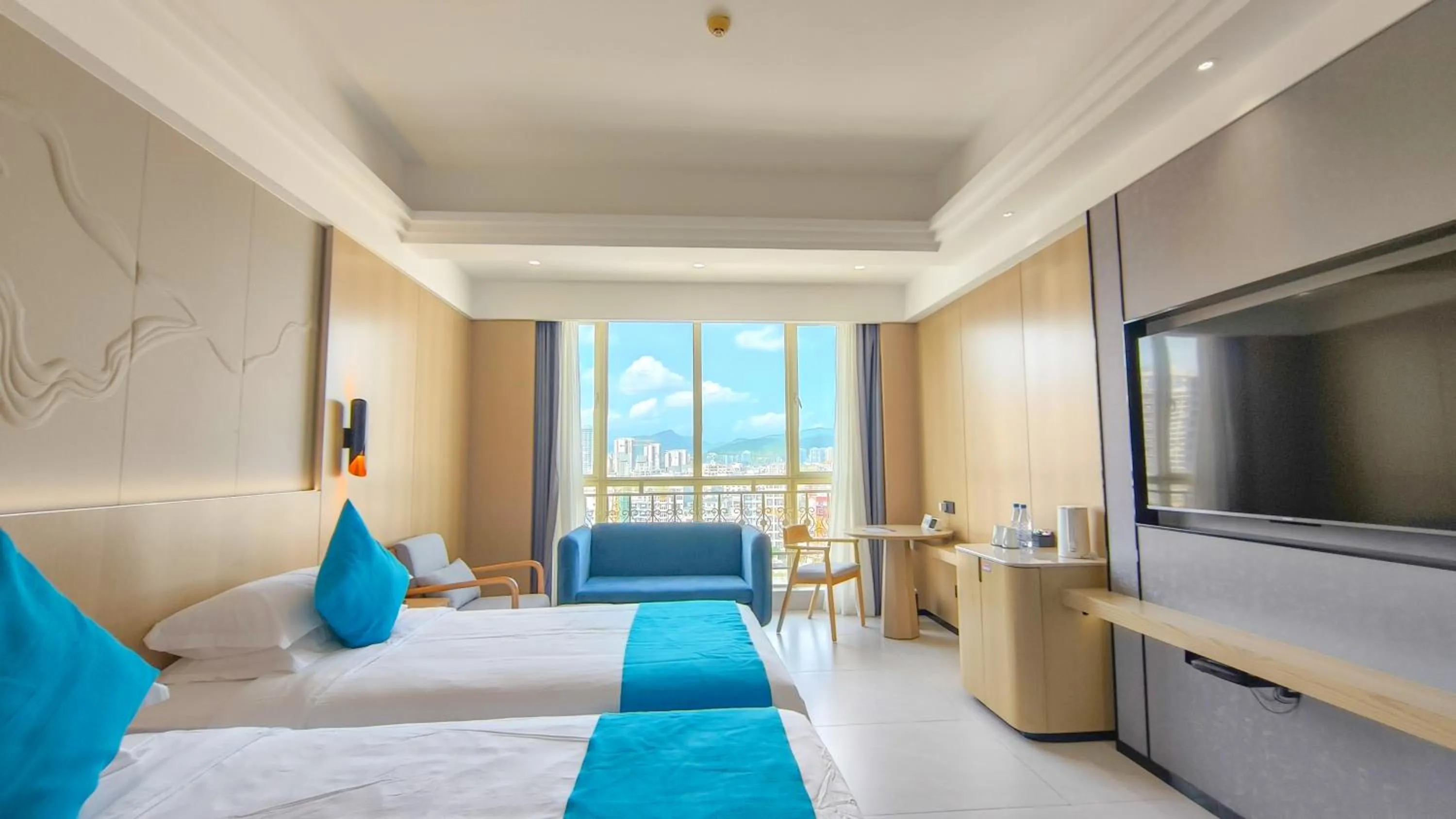 Bed in Shengyi Holiday Villa Hotel