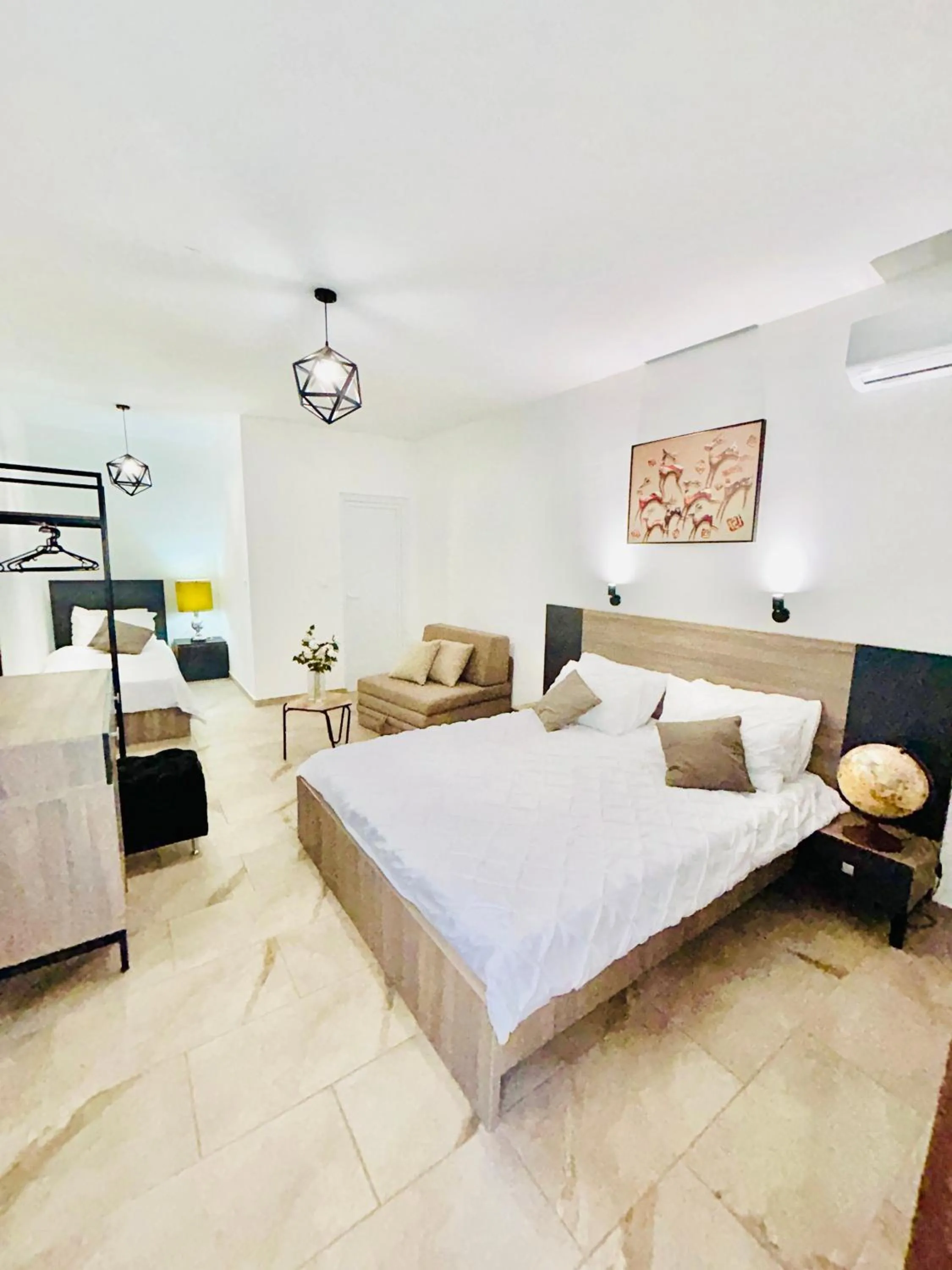 Bed in Hotel Lagadin