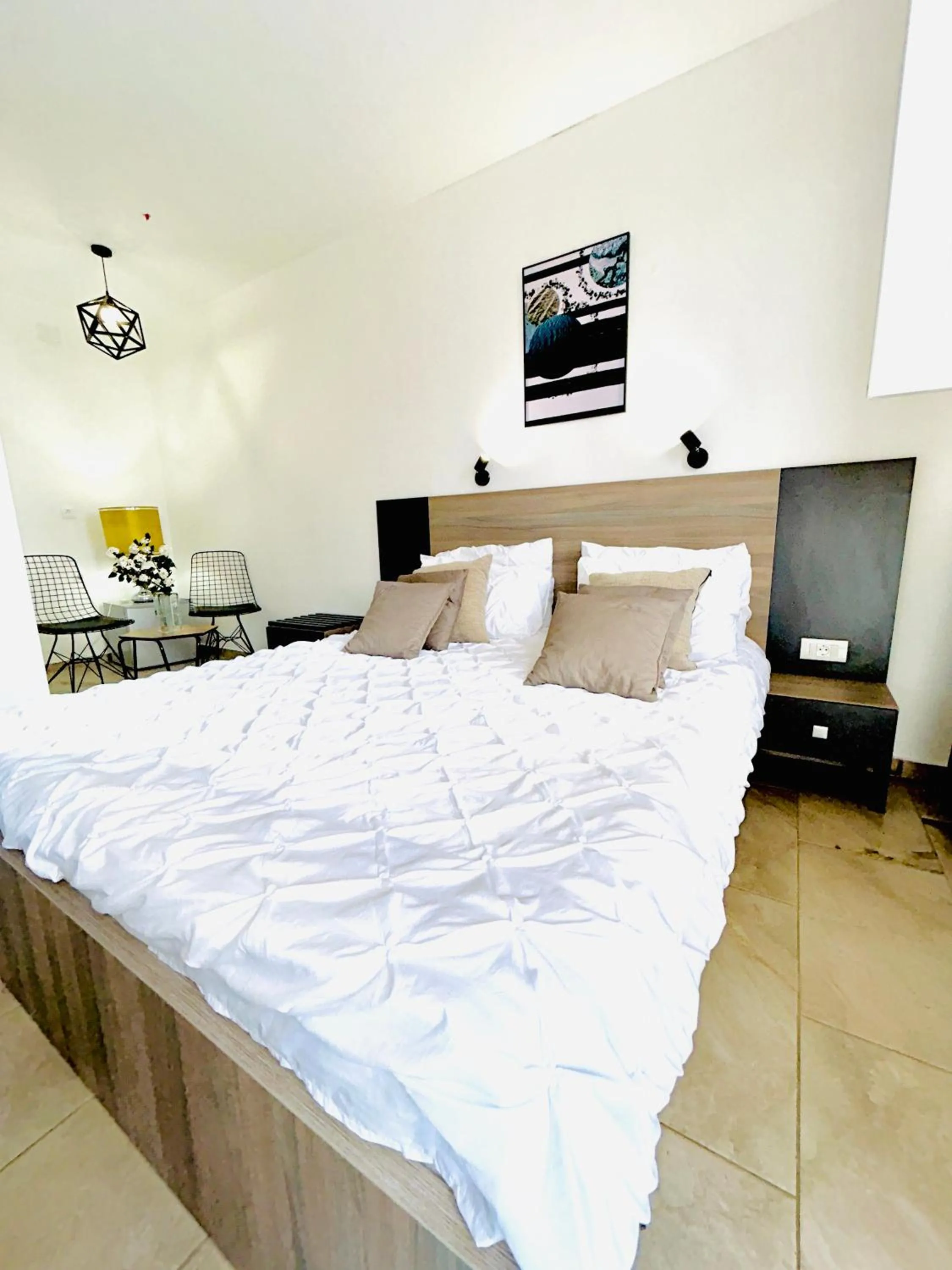 Bed in Hotel Lagadin