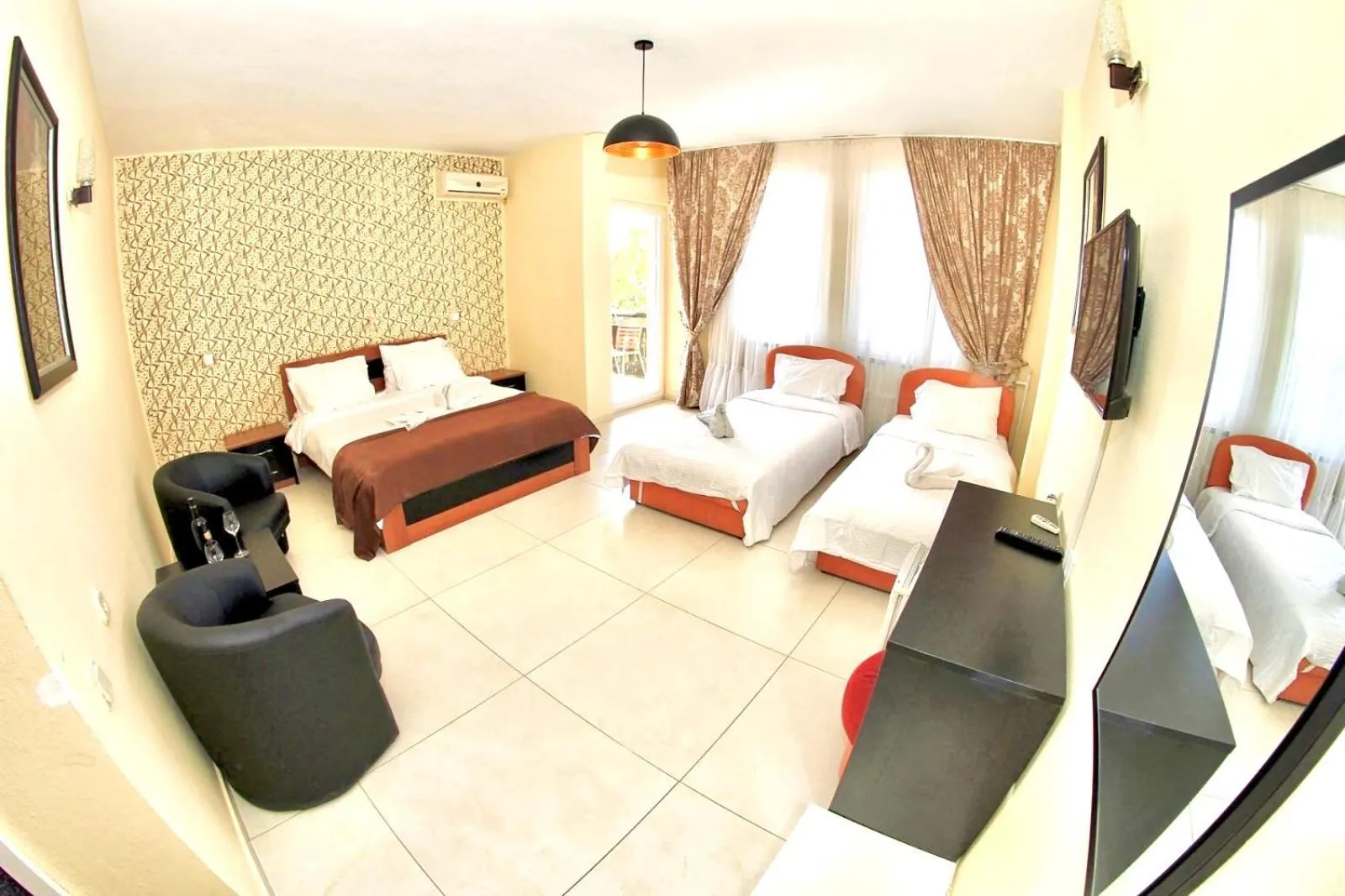 Bed in Hotel Lagadin