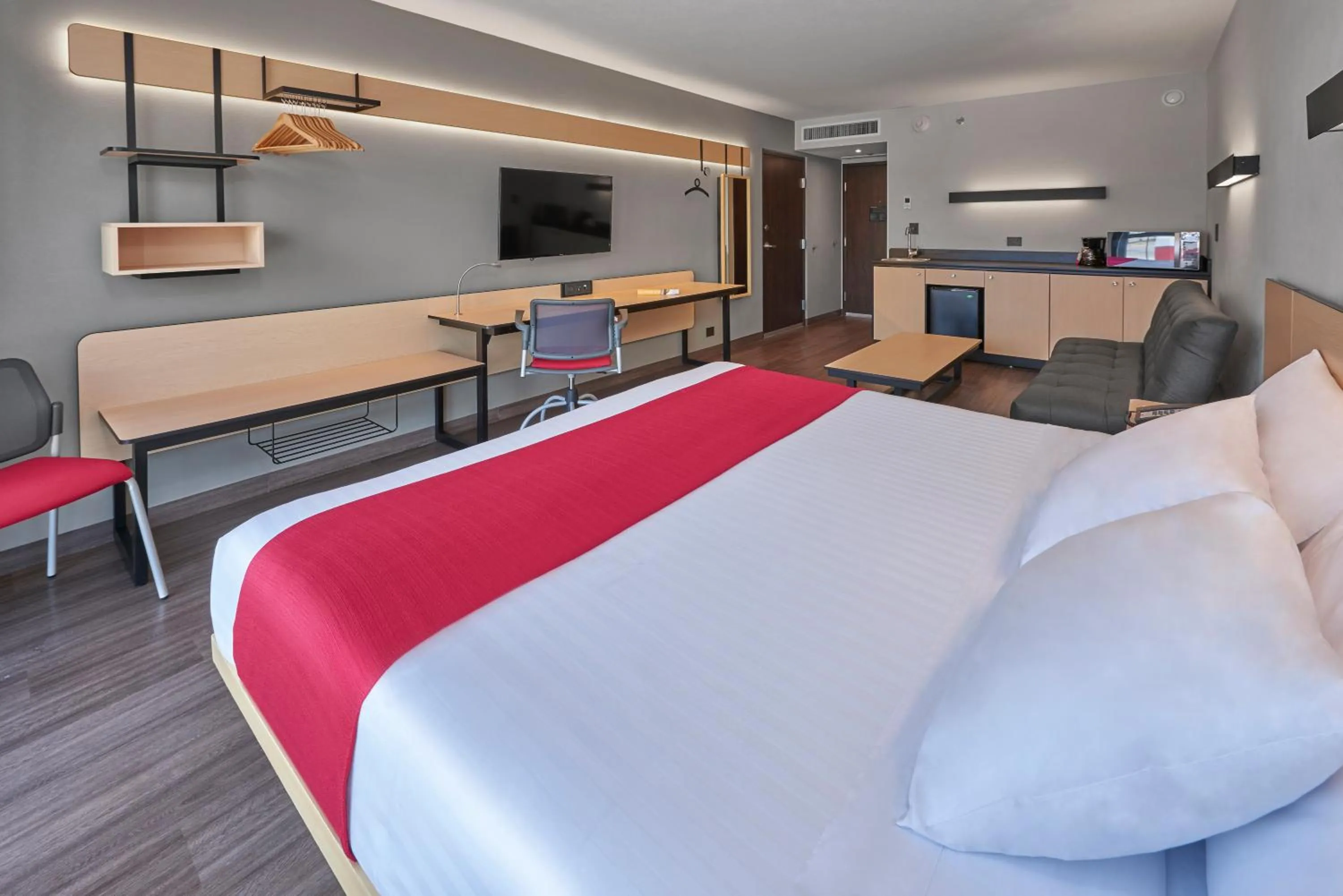 Bedroom, Bed in City Express by Marriott Monterrey Lindavista