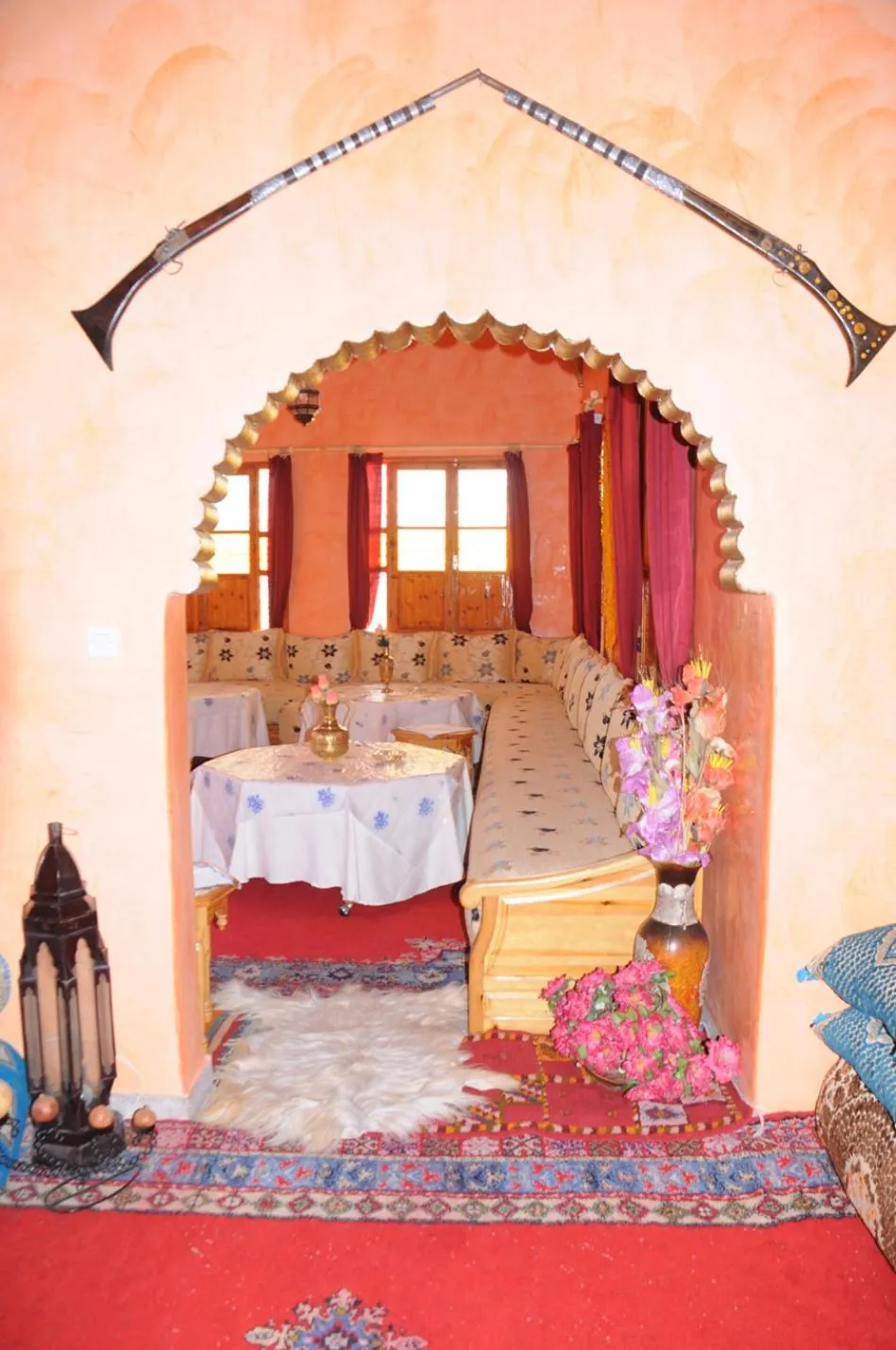 Patio, Bed in Kasbah Elmehdaoui