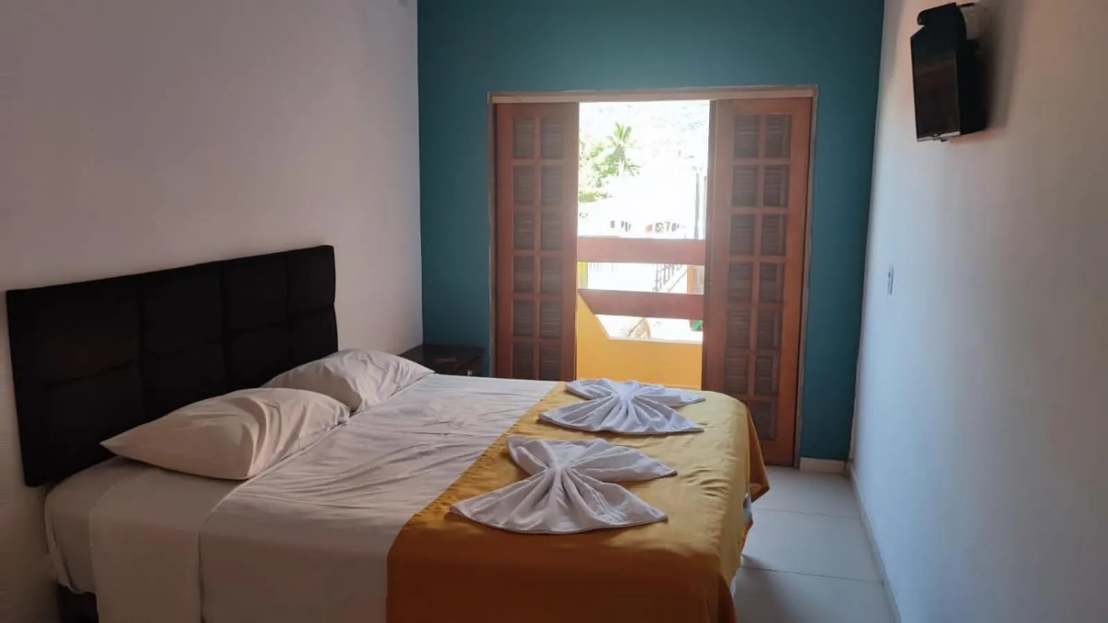 Bed in Peruíbe Suíte Flat Hotel