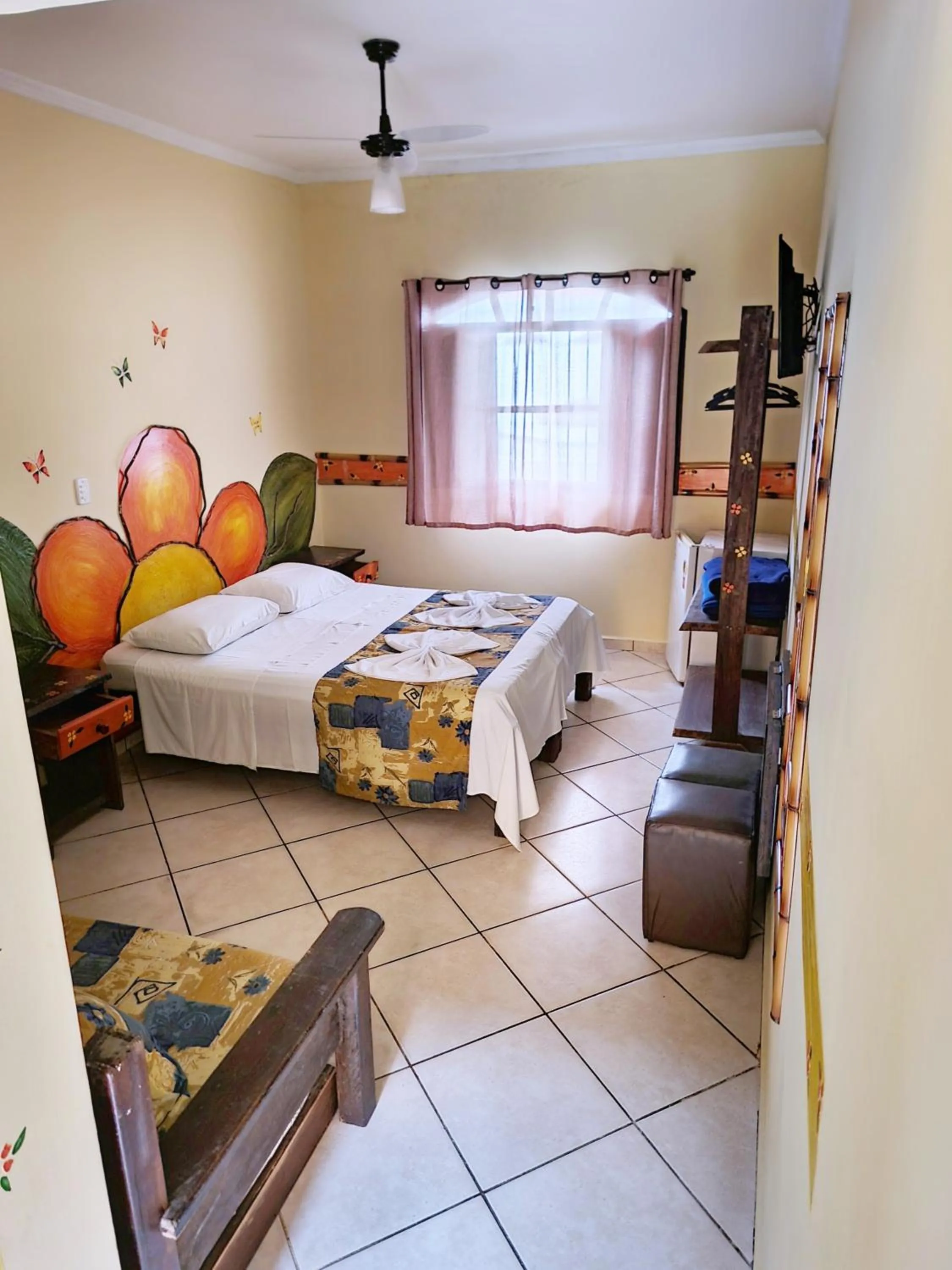 Bed in Peruíbe Suíte Flat Hotel