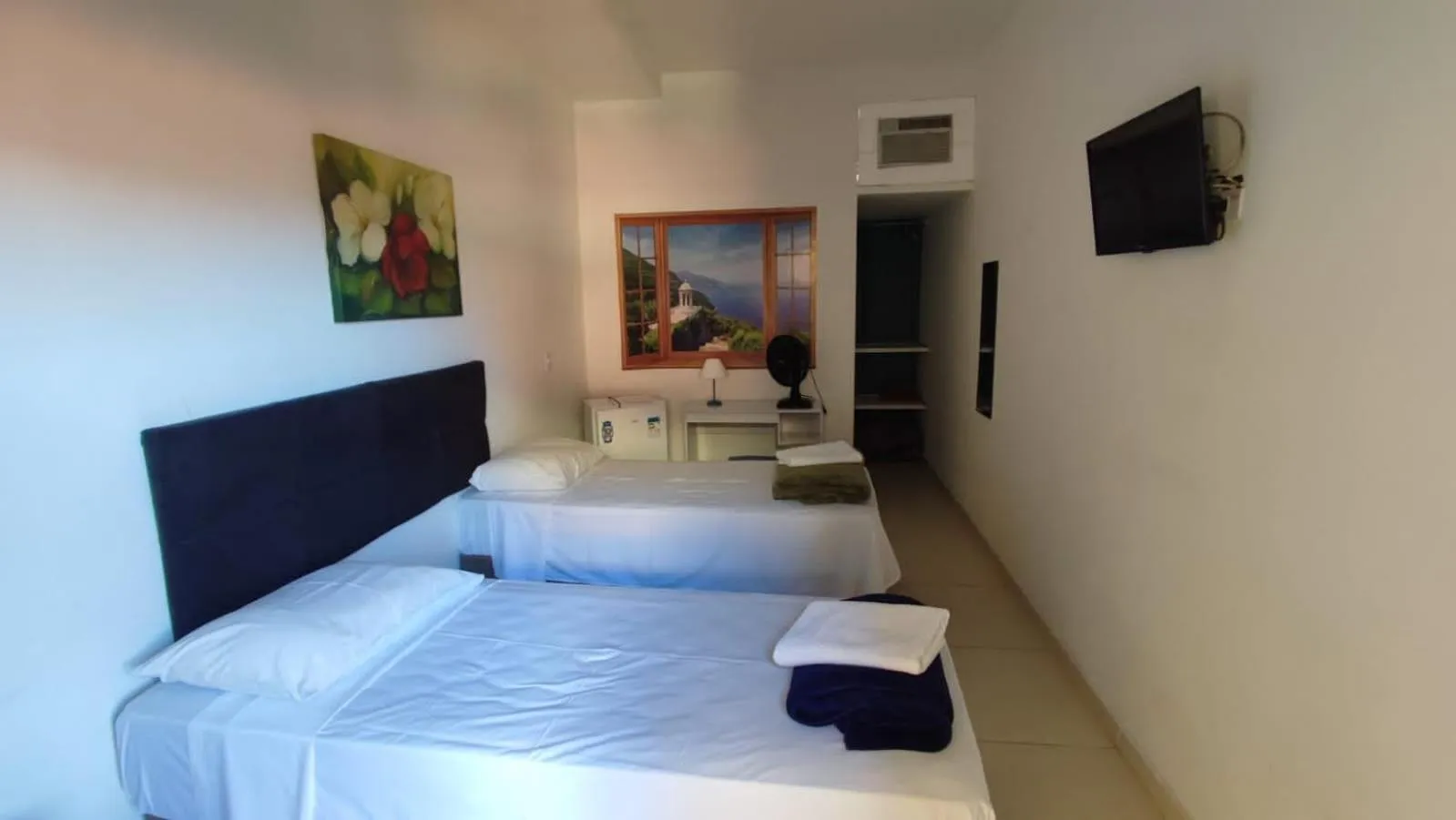 Bed in Peruíbe Suíte Flat Hotel