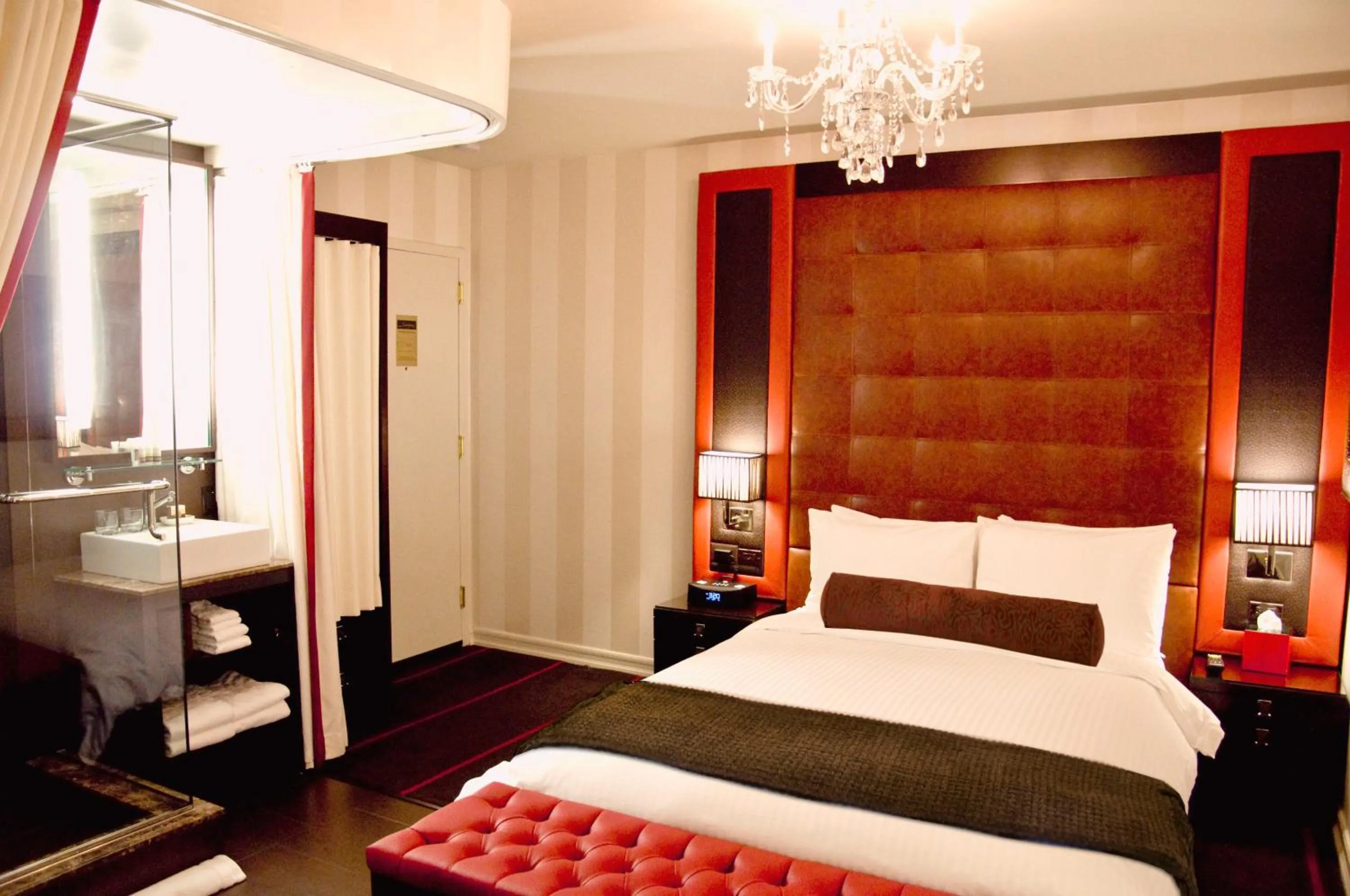 Bed in Sanctuary Hotel New York