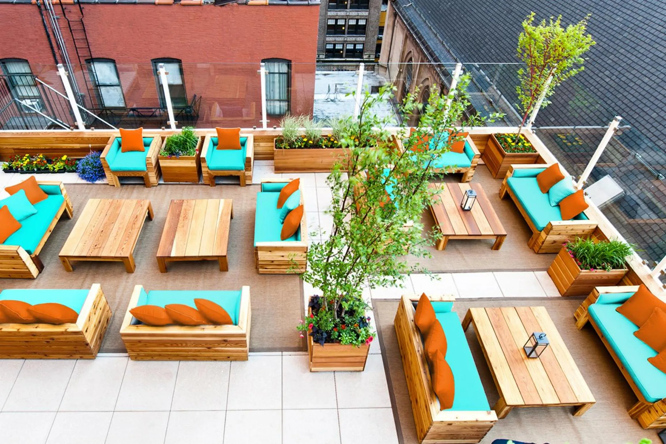 Balcony/Terrace in Sanctuary Hotel New York