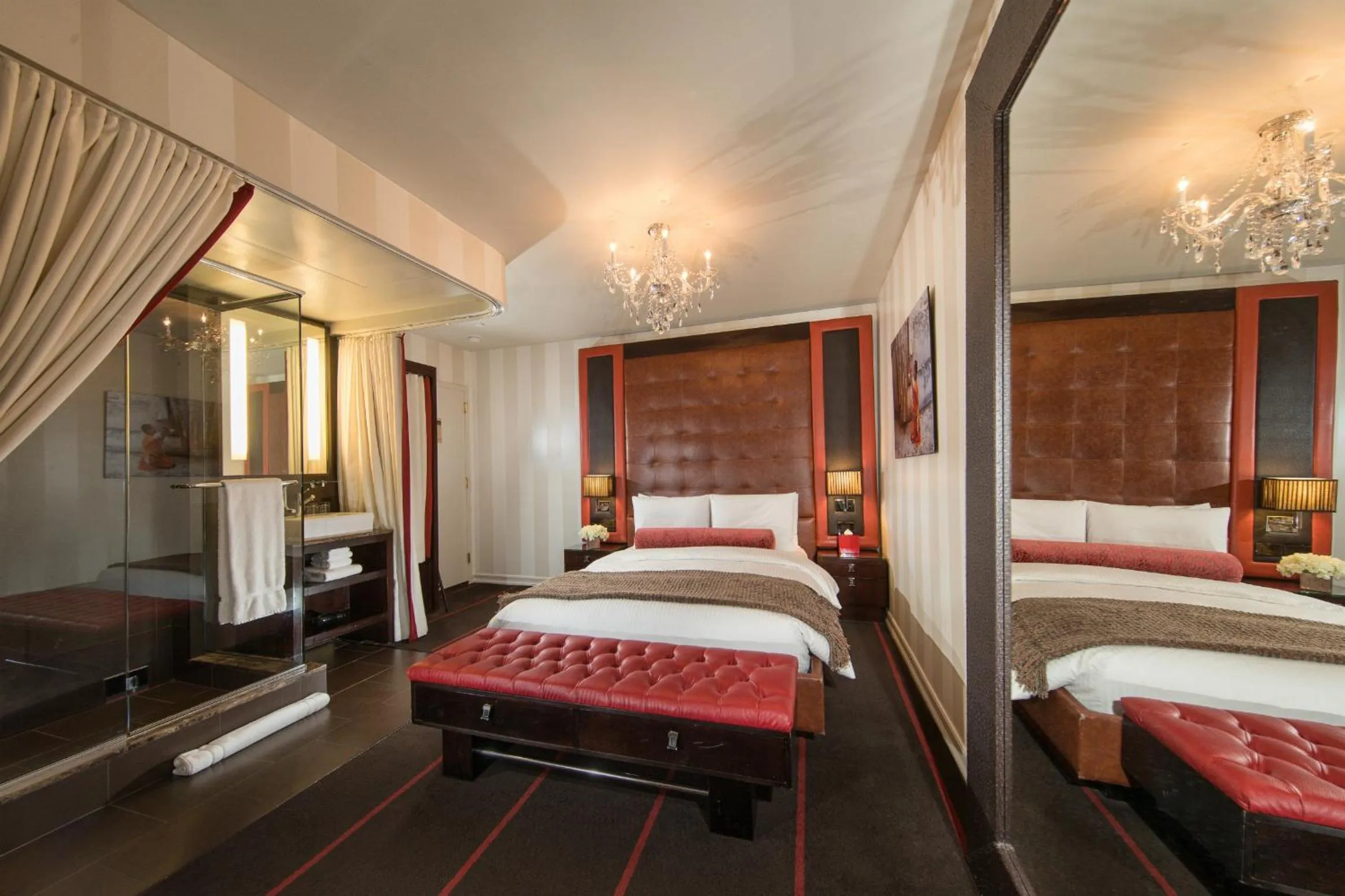 Bed in Sanctuary Hotel New York