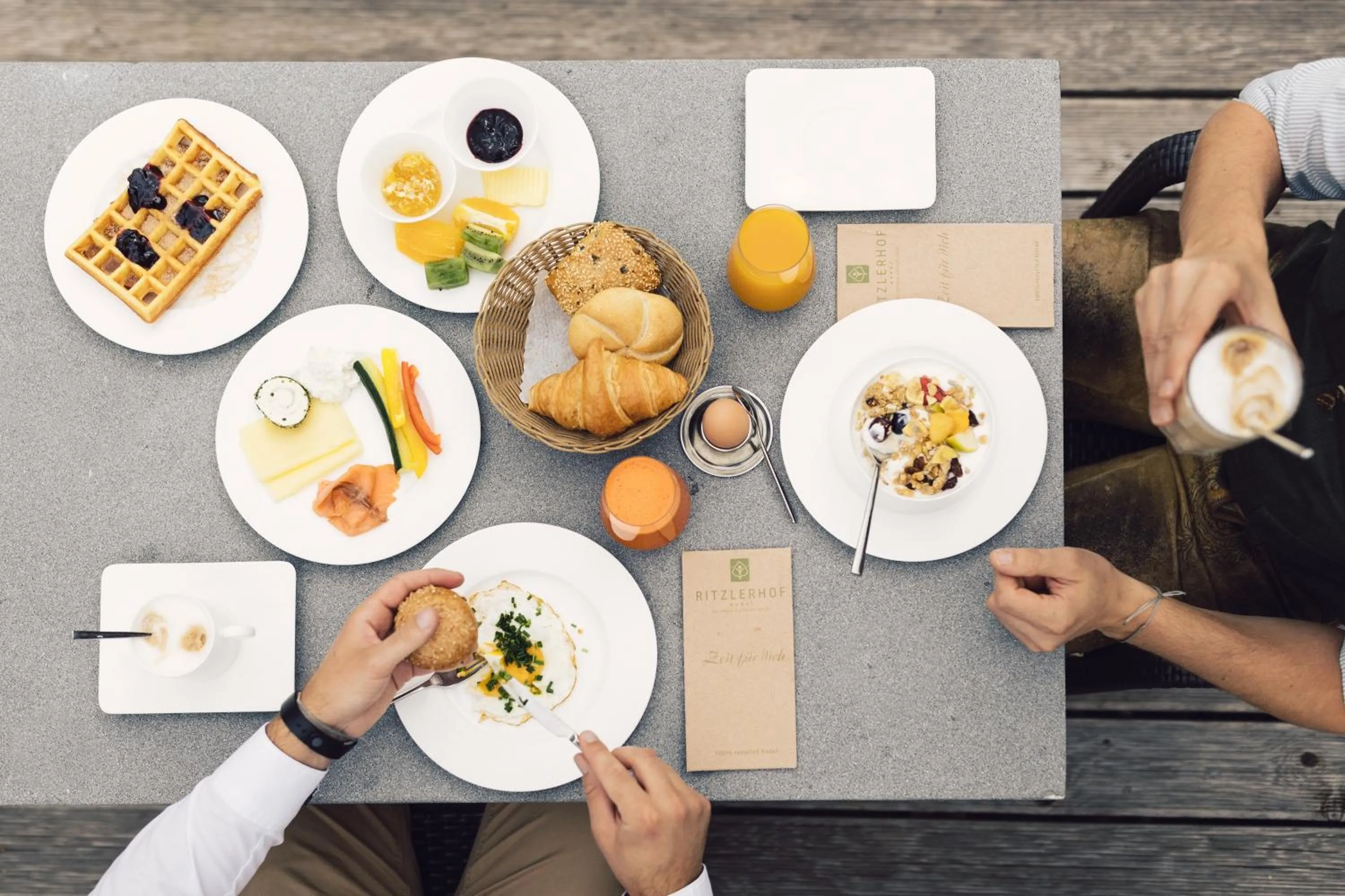 Buffet breakfast in Hotel Ritzlerhof - Panorama und Spa