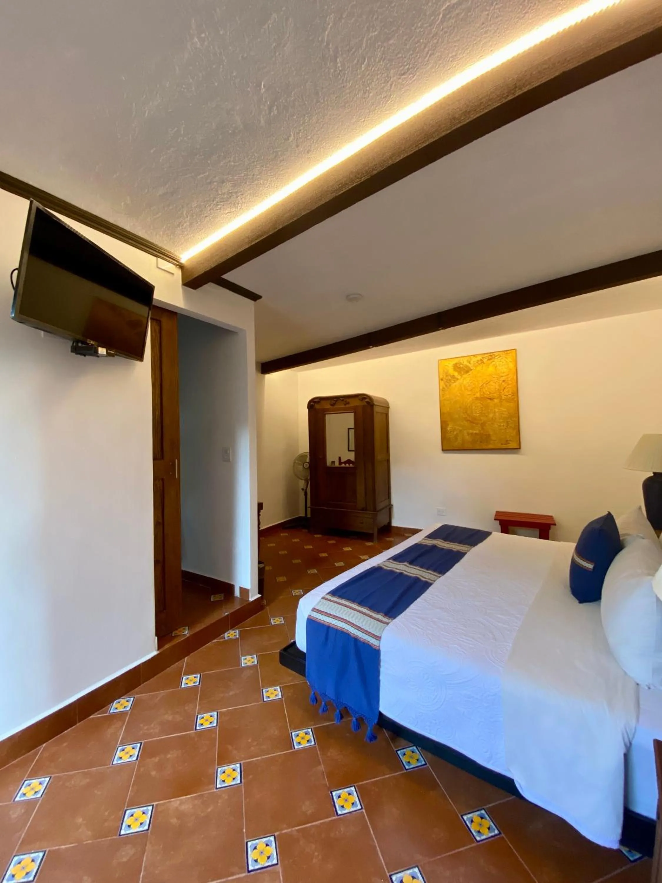 Bed in Hotel Hacienda Monteverde San Miguel de Allende