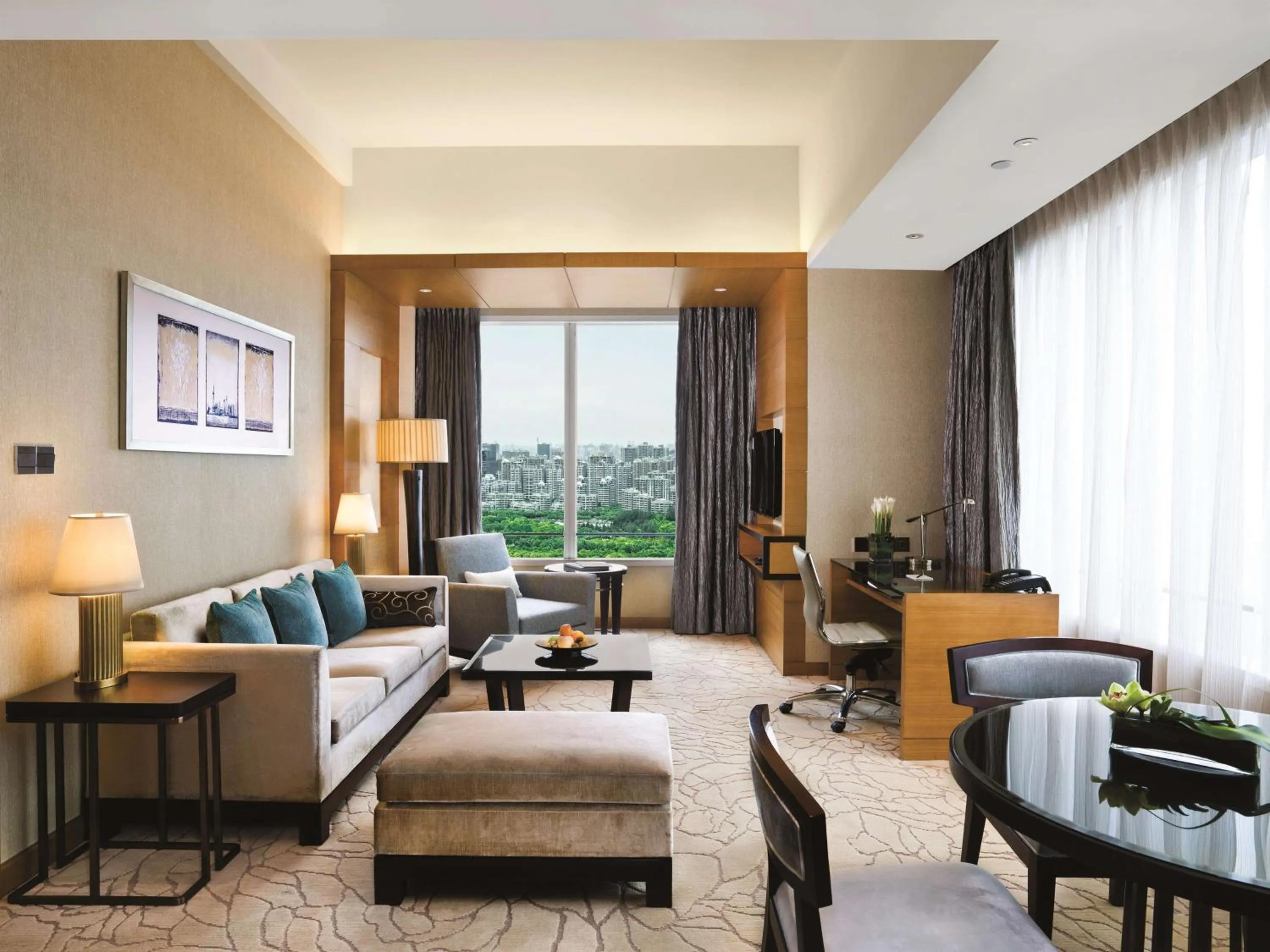 Photo of the whole room in Kerry Hotel Pudong, Shanghai - Indoor Connecting to Shanghai New International Expo Centre