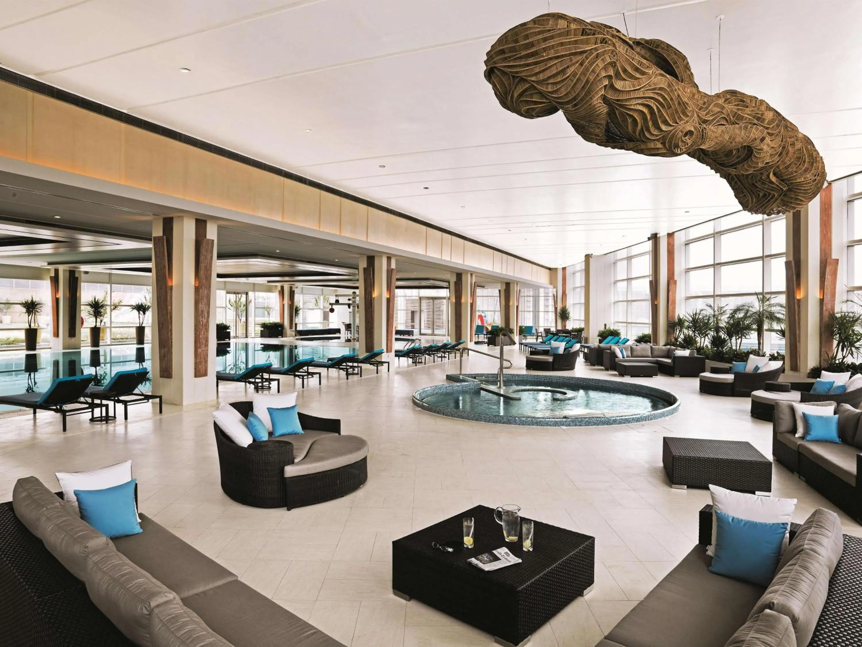 On site in Kerry Hotel Pudong, Shanghai - Indoor Connecting to Shanghai New International Expo Centre