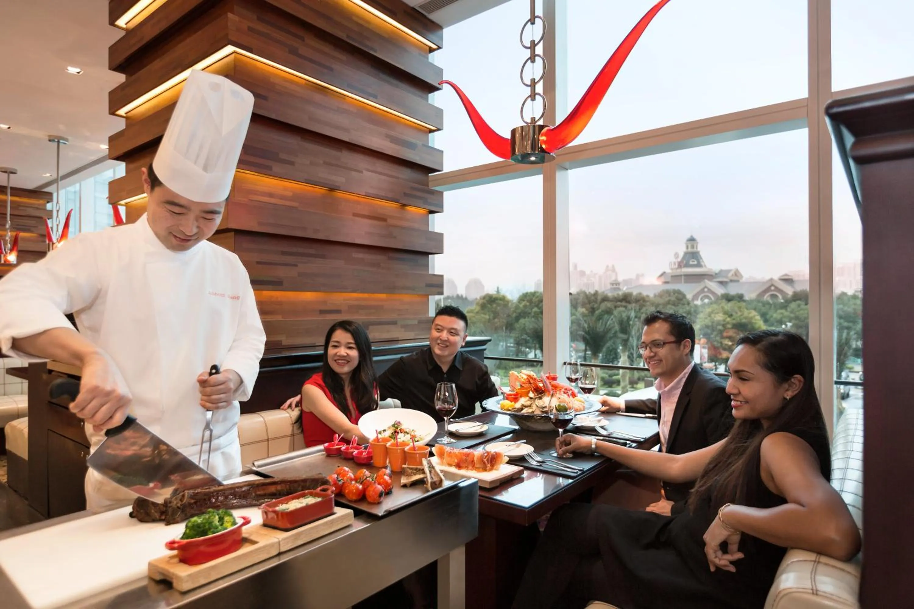 Restaurant/places to eat in Kerry Hotel Pudong, Shanghai - Indoor Connecting to Shanghai New International Expo Centre