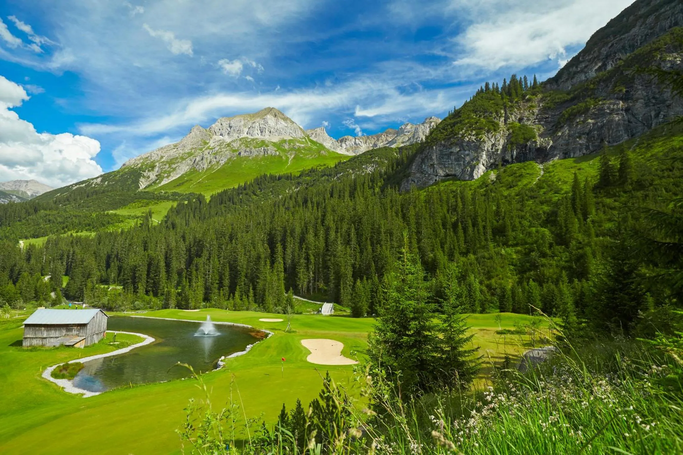 Golfcourse in Hotel Gotthard