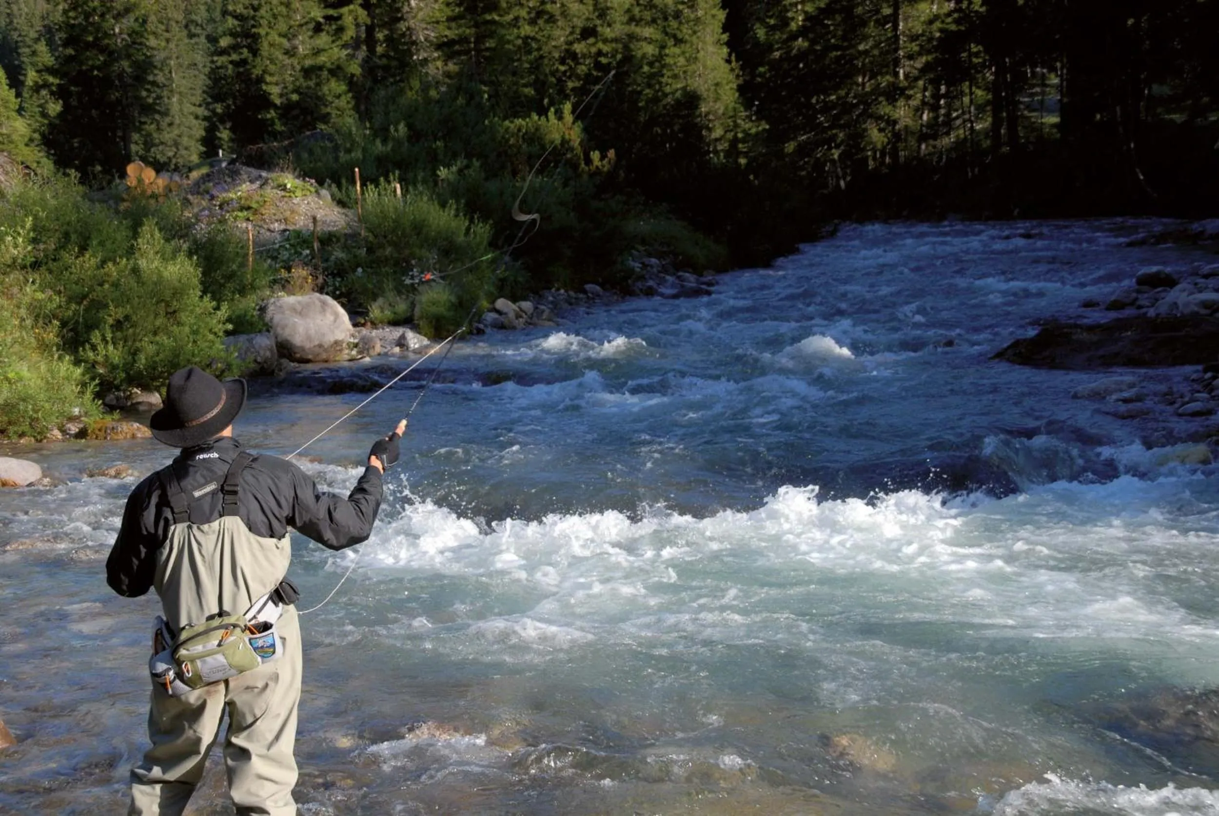 Fishing in Hotel Gotthard