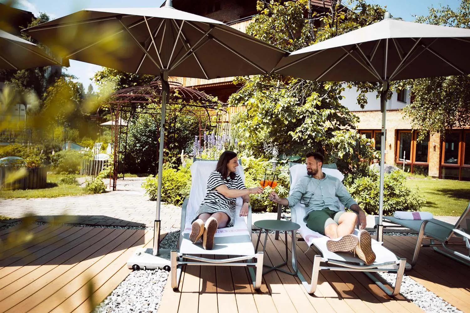 Patio in Hotel Gotthard
