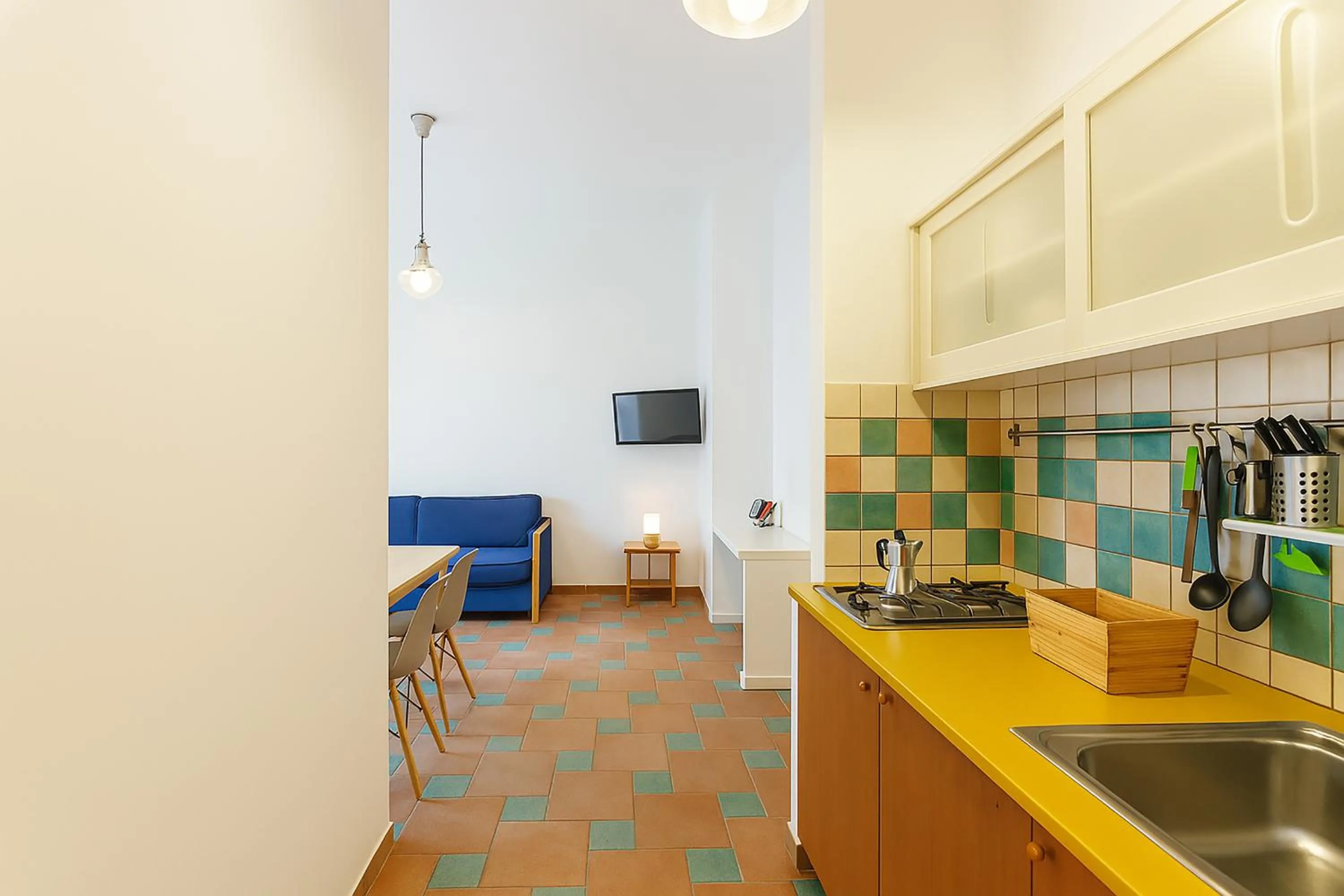 Living room in Le Grand Bleu - Gioia Apartments