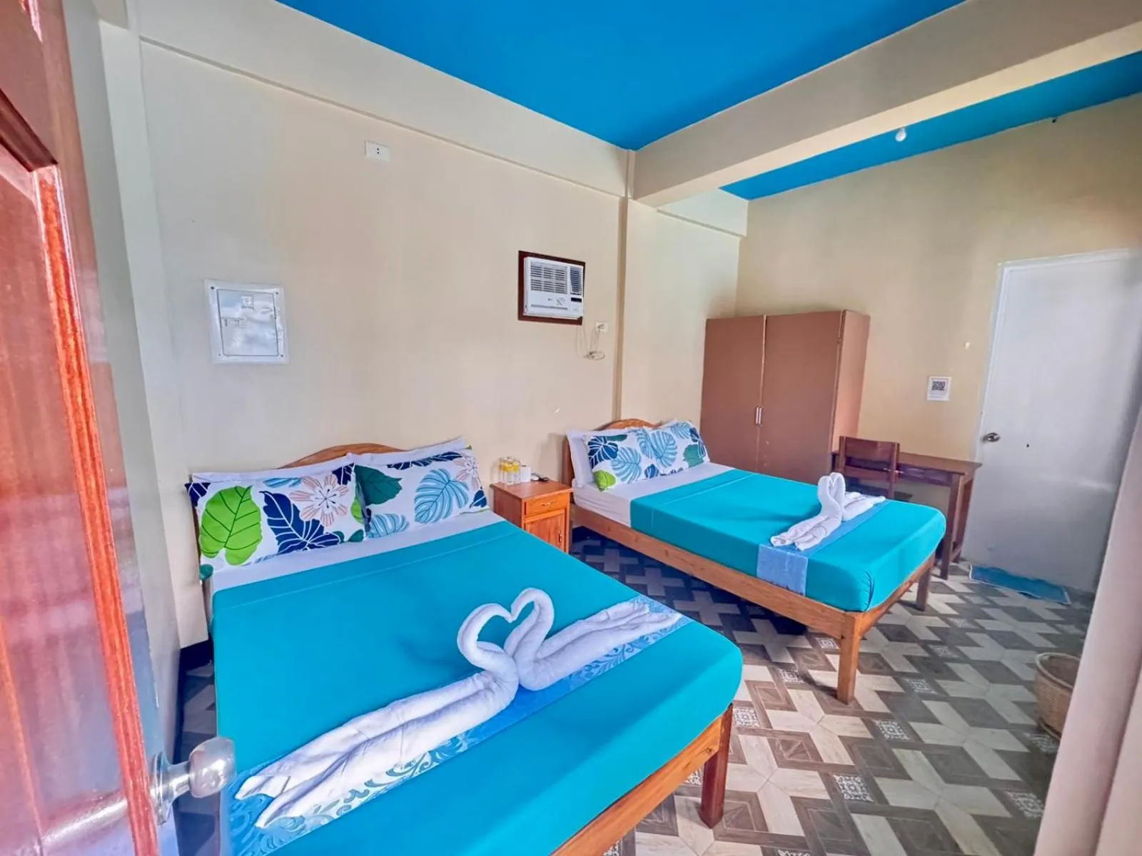 Bed in Mariner's Pension House