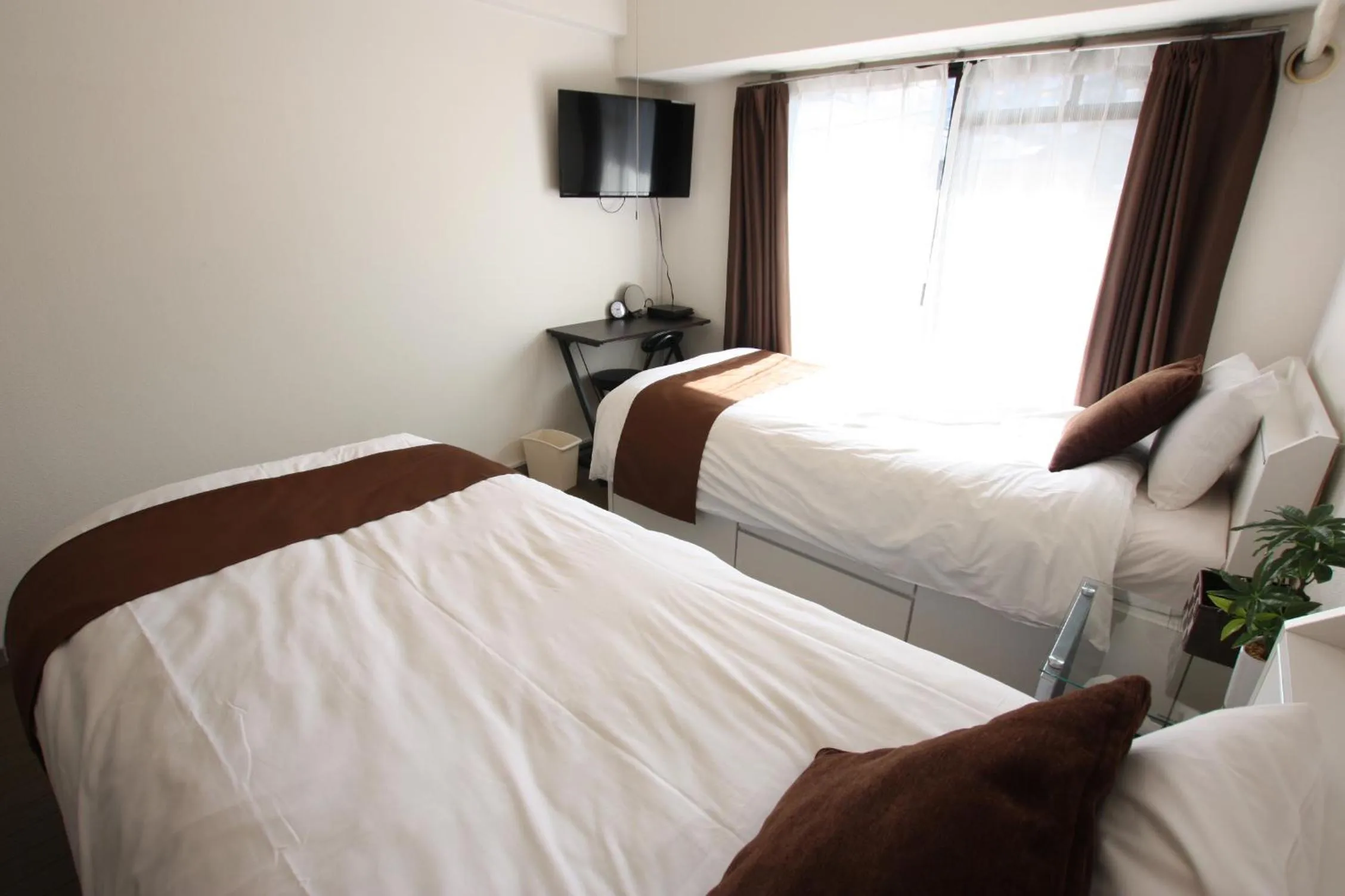 Bed in Forest Inn Fukuoka -previously Pure Tenjin-
