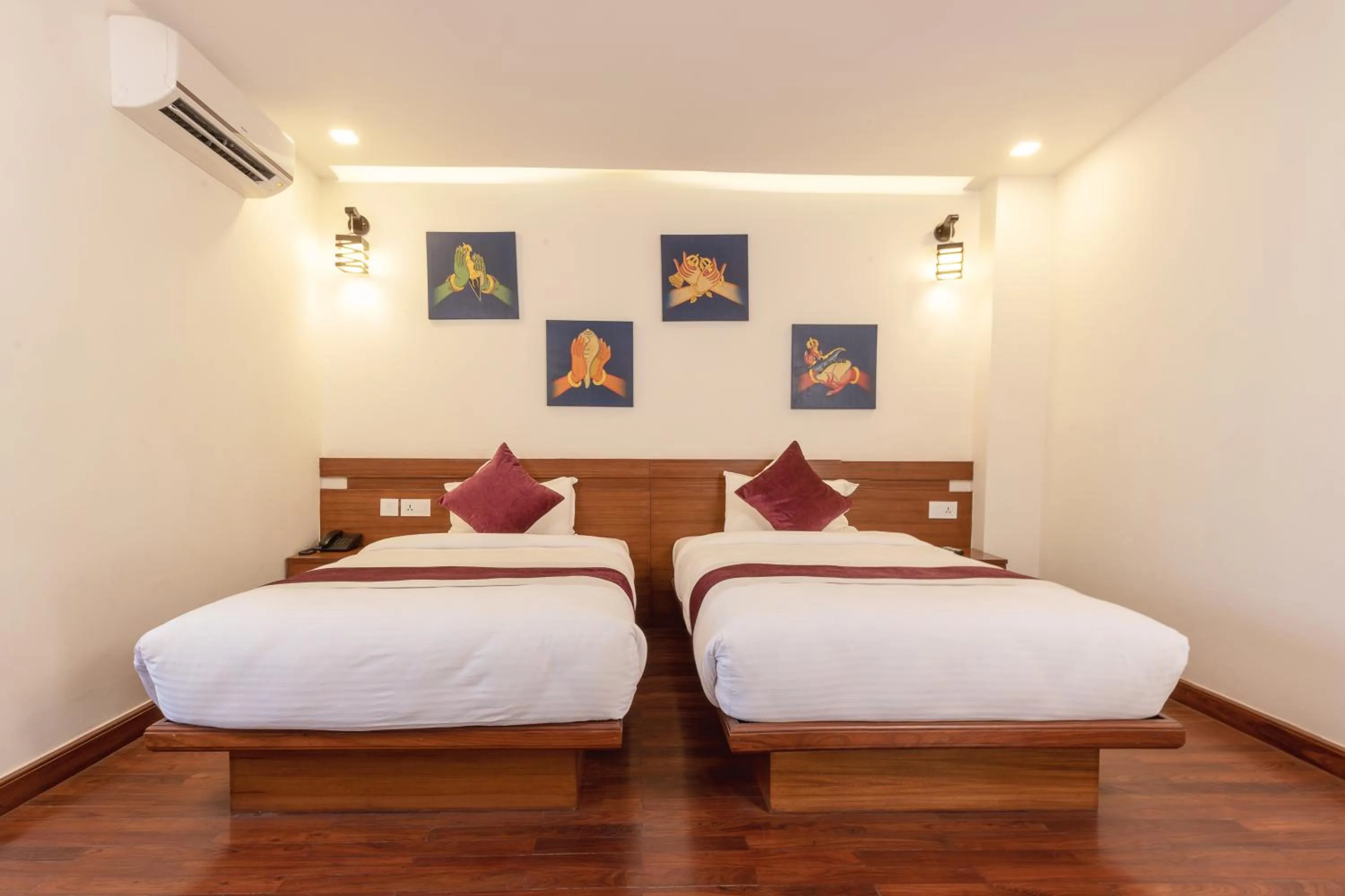 Bed in Timber House by Tara Group