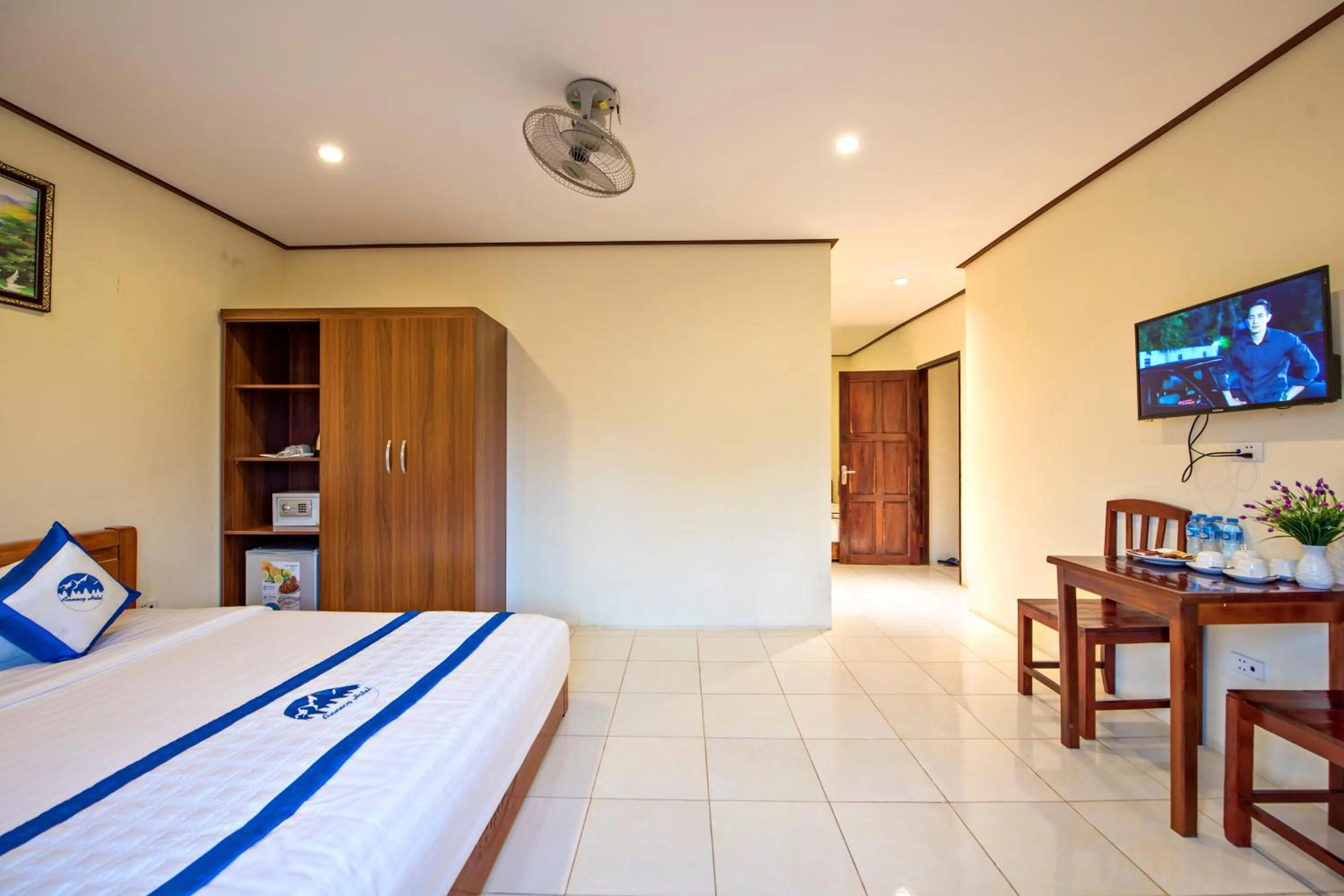 Decorative detail, Bed in Annecy Hotel