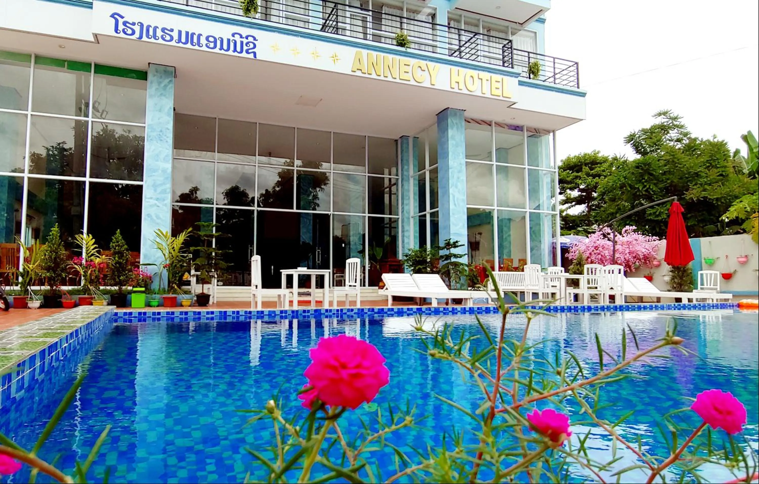 Swimming pool in Annecy Hotel
