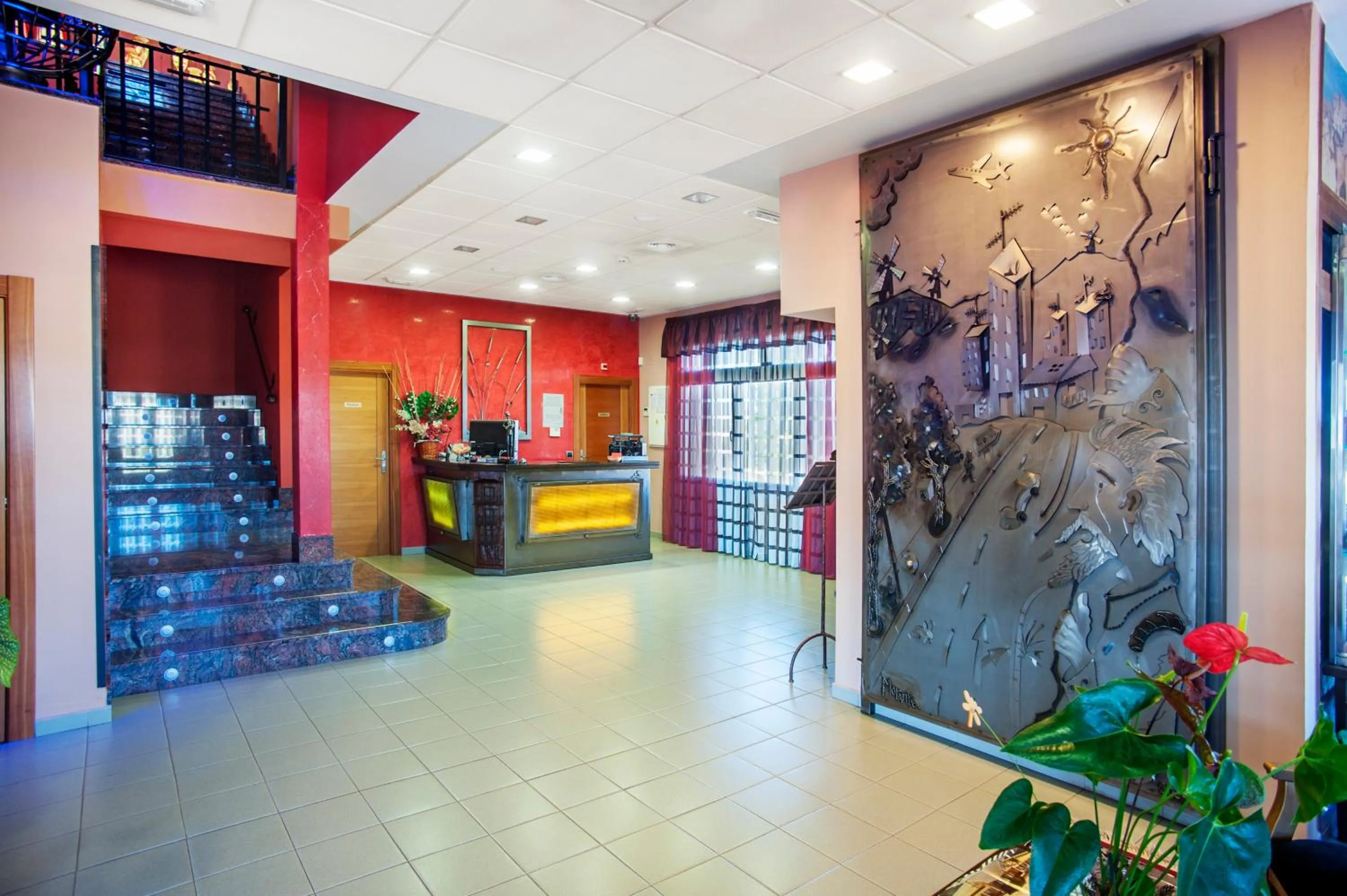 Lobby or reception in Hotel Moya