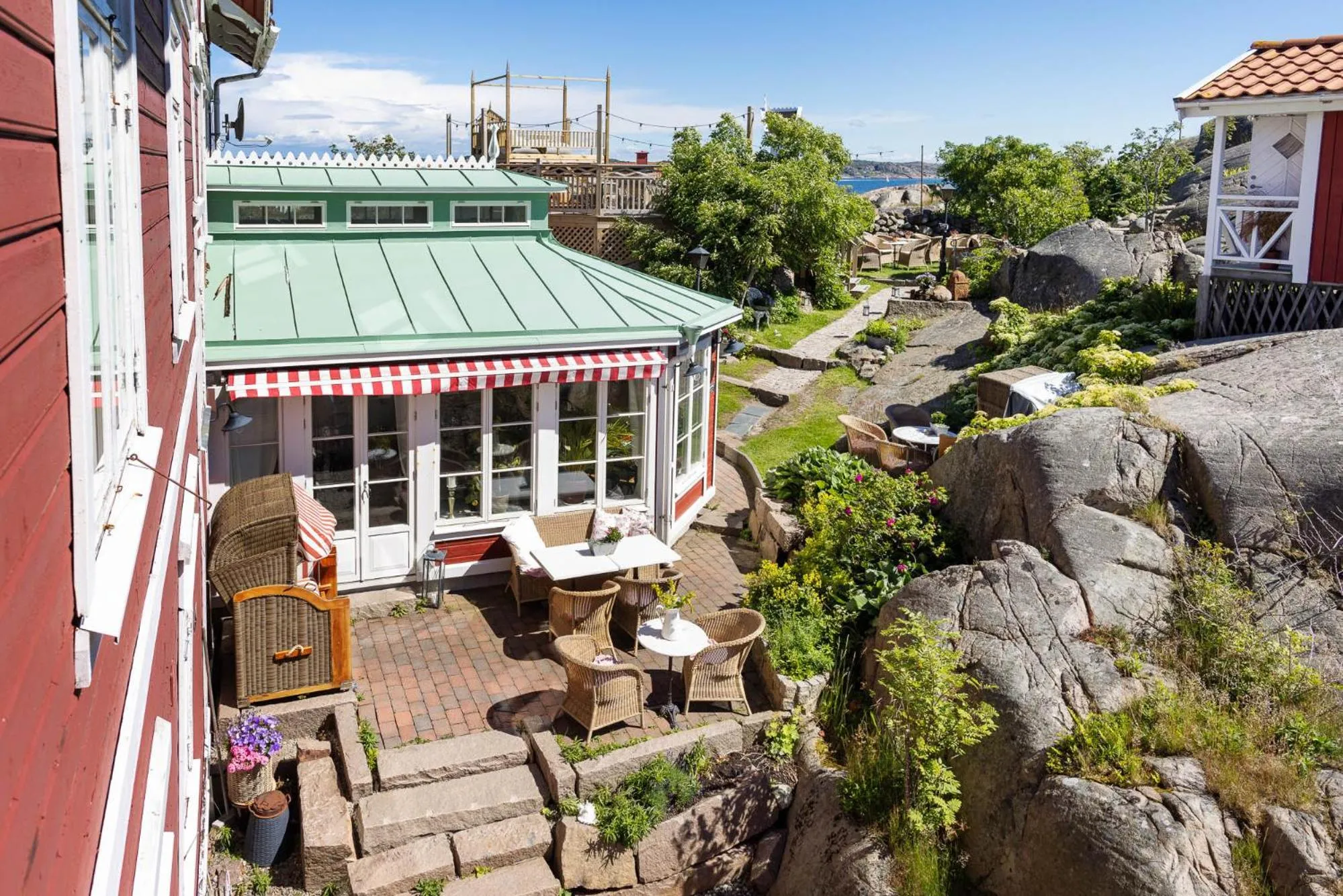Garden in Strandflickornas Havshotell Lysekil