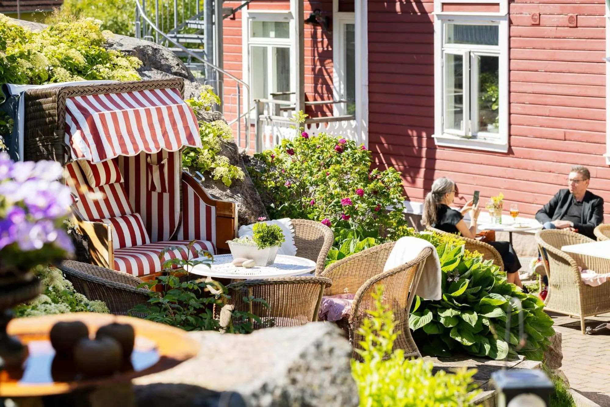 Garden in Strandflickornas Havshotell Lysekil