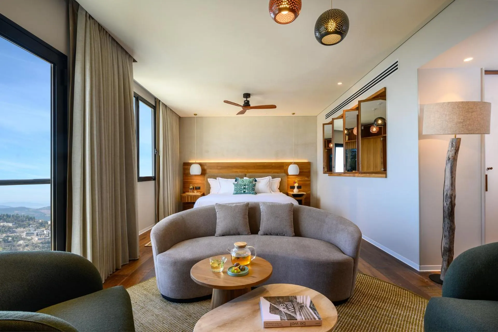 Seating area, Bed in Hotel Canaan - Fattal Limited Edition