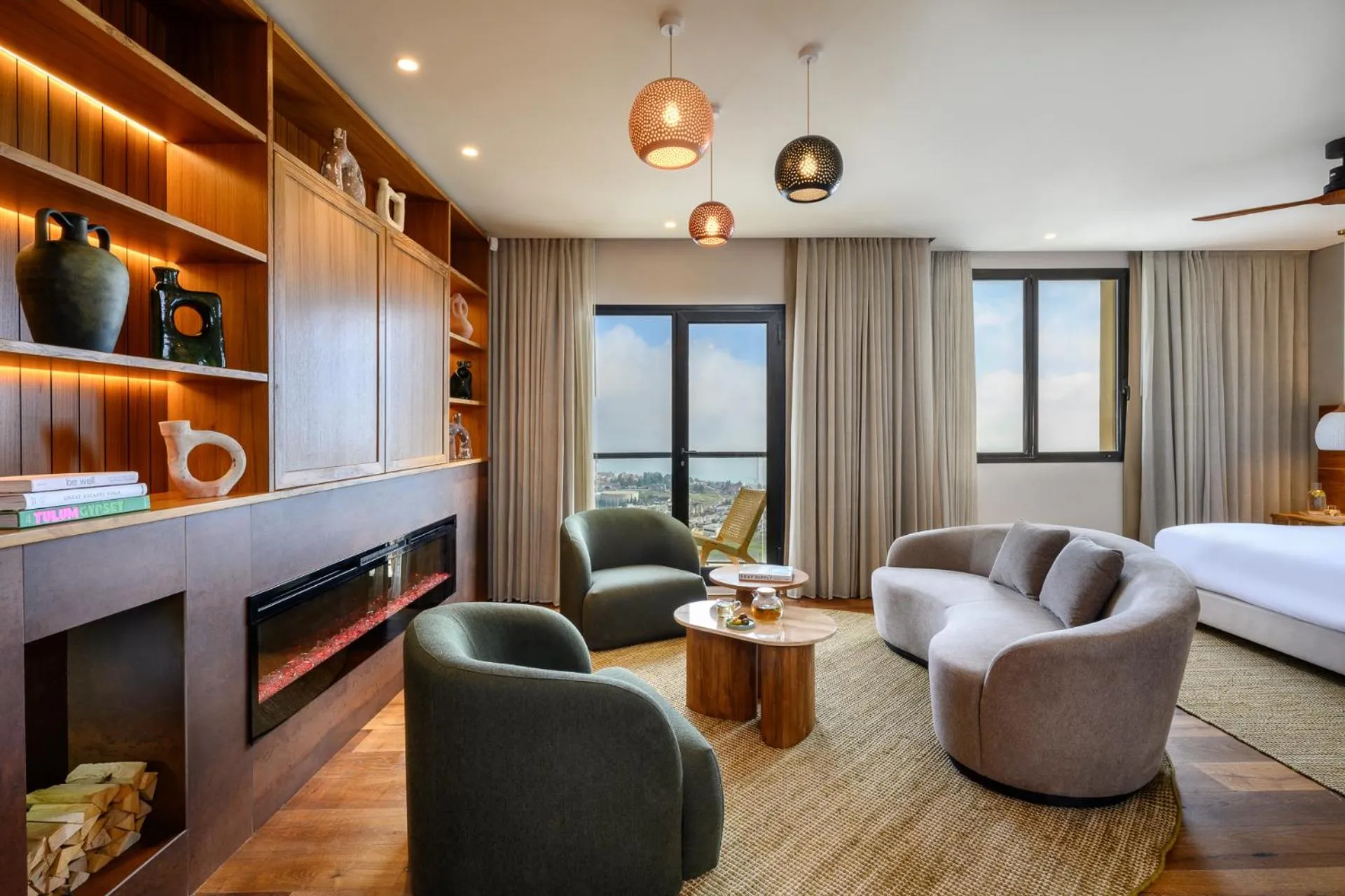 Seating area, Bed in Hotel Canaan - Fattal Limited Edition