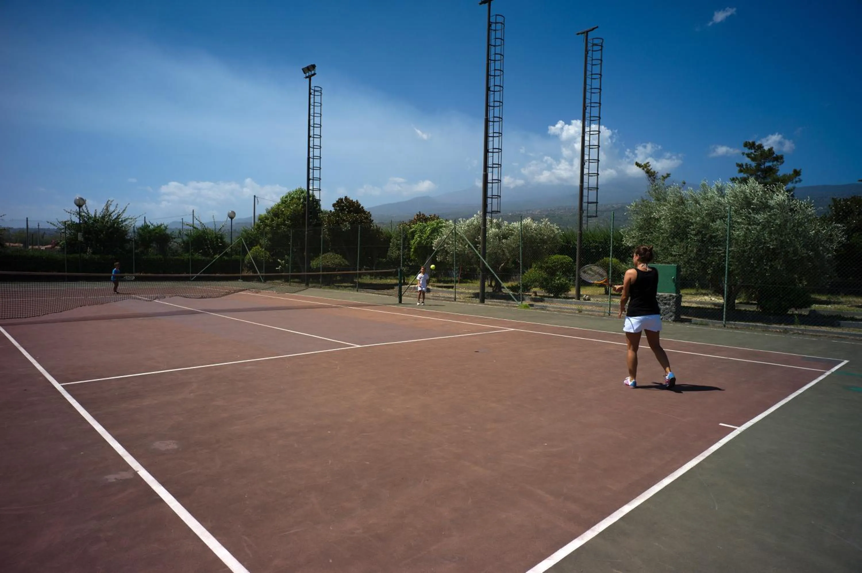 Tennis court in Atlantis Palace Hotel