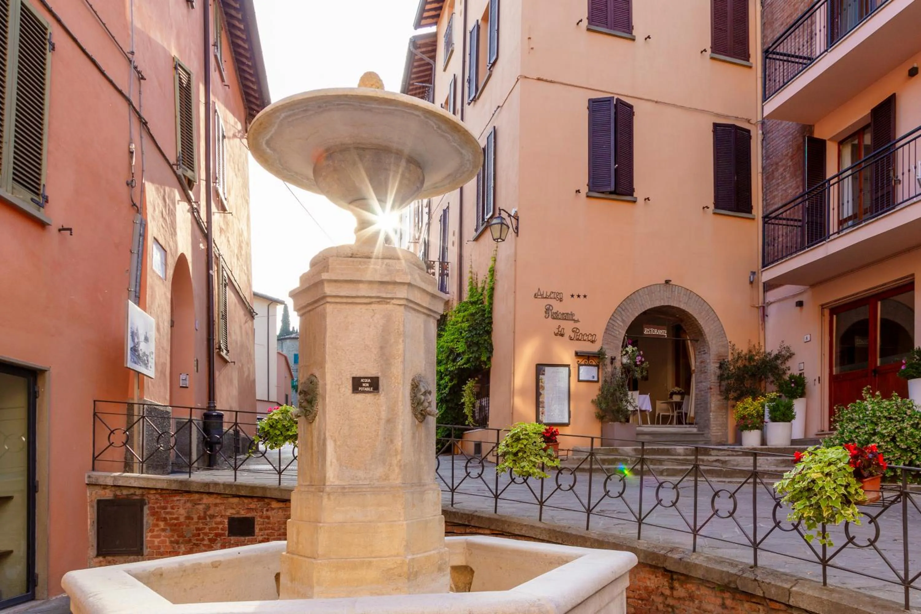 City view in Albergo La Rocca