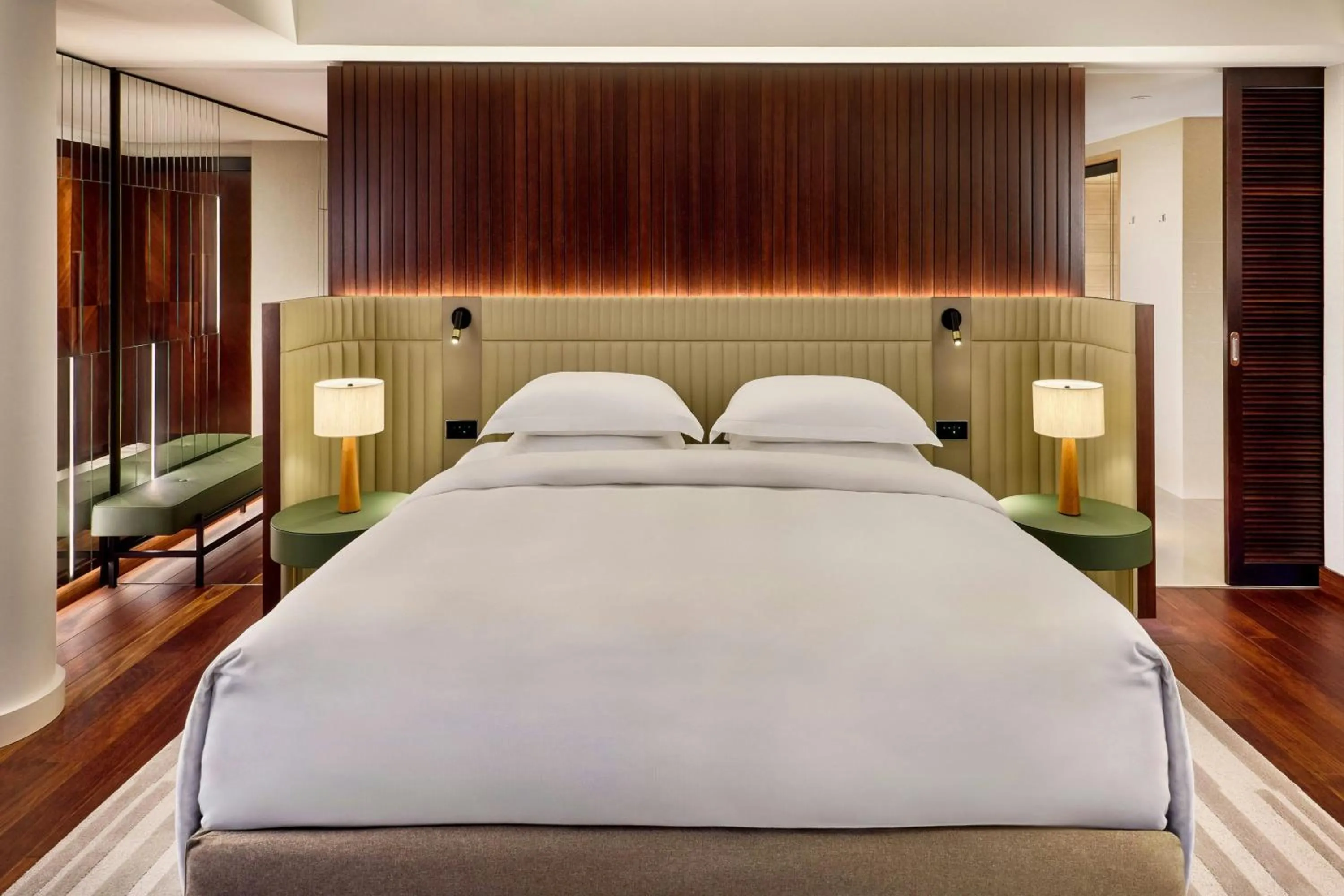 Bedroom, Bed in JW Marriott Hotel Frankfurt