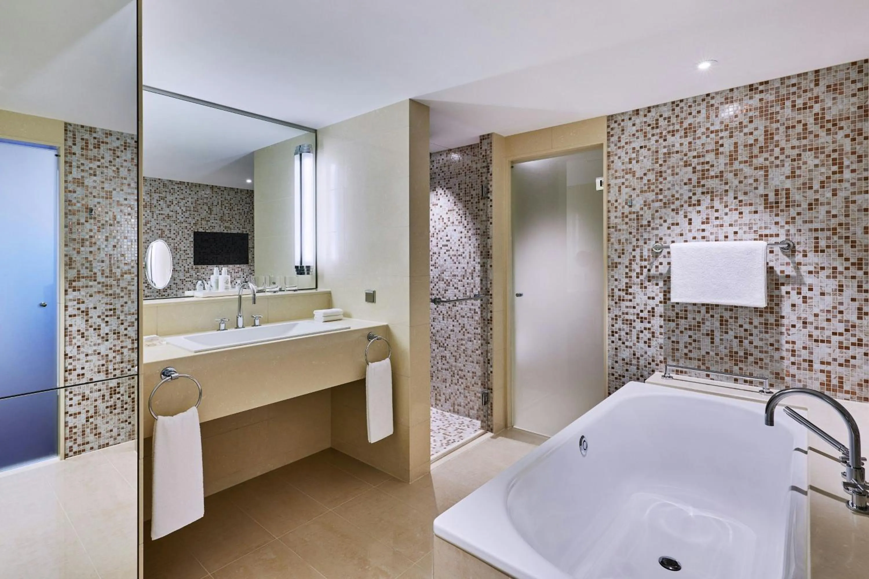 Bathroom in JW Marriott Hotel Frankfurt