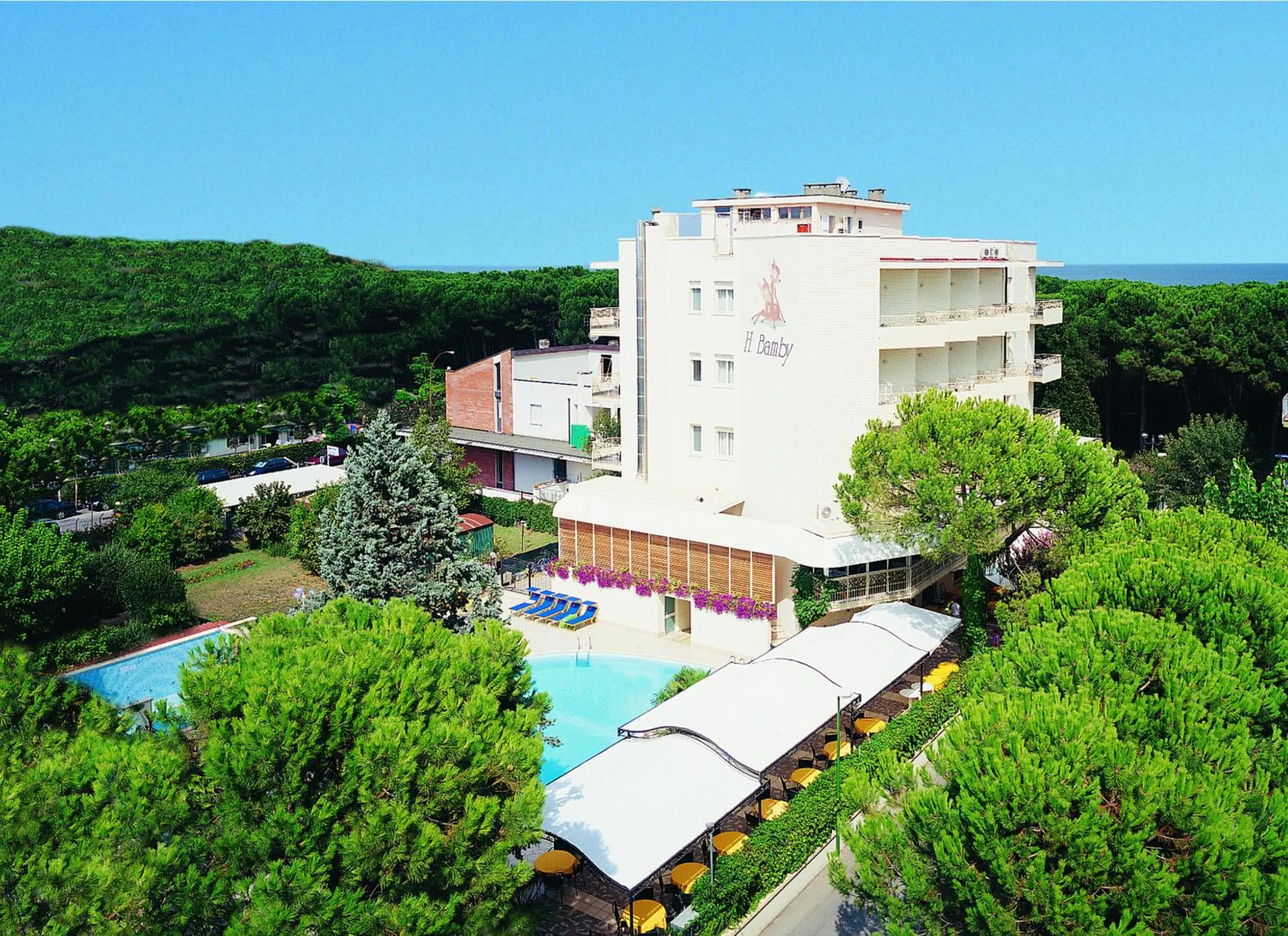 Swimming pool in Hotel Bamby