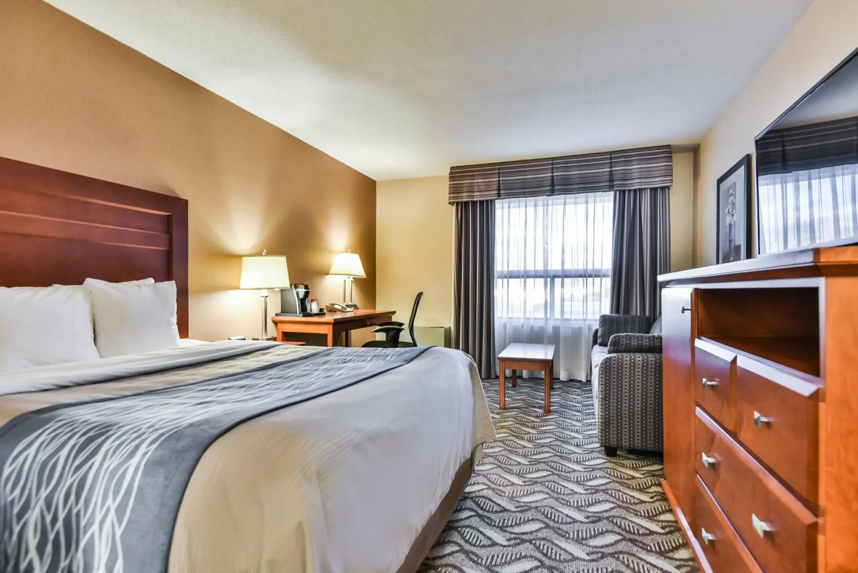 Superior King Suite with Sofa Bed - Upper Floor/Not Pet Friendly/Non-Smoking in Comfort Inn & Suites Ambassador Bridge Superior King Suite with Sofa Bed - Upper Floor/Not Pet Friendly/Non-Smoking in Comfort Inn & Suites Ambassador Bridge