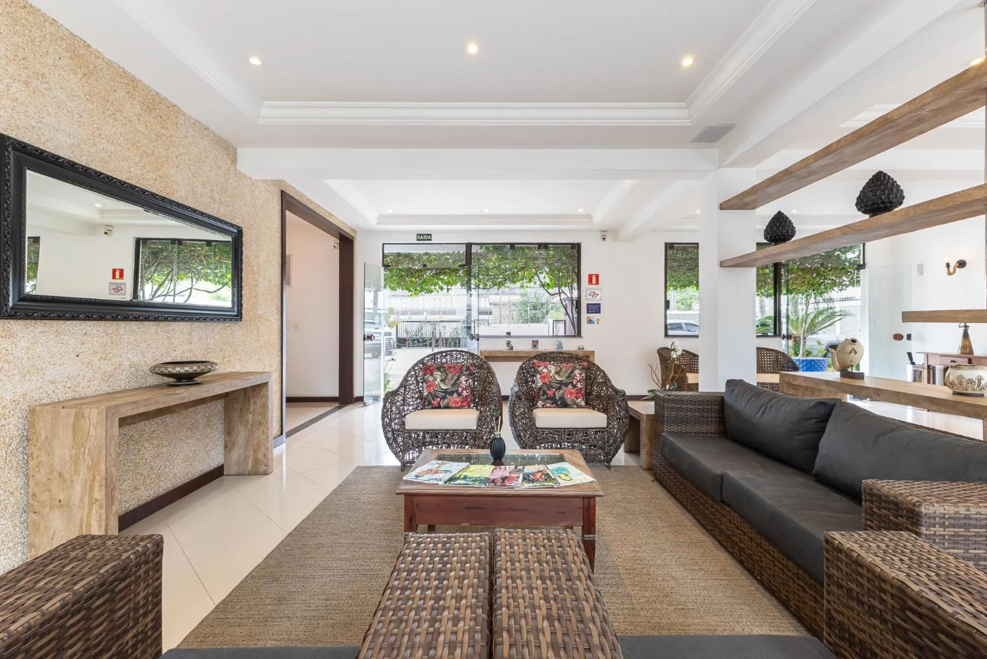 Seating area in Hotel Ilhas da Grécia