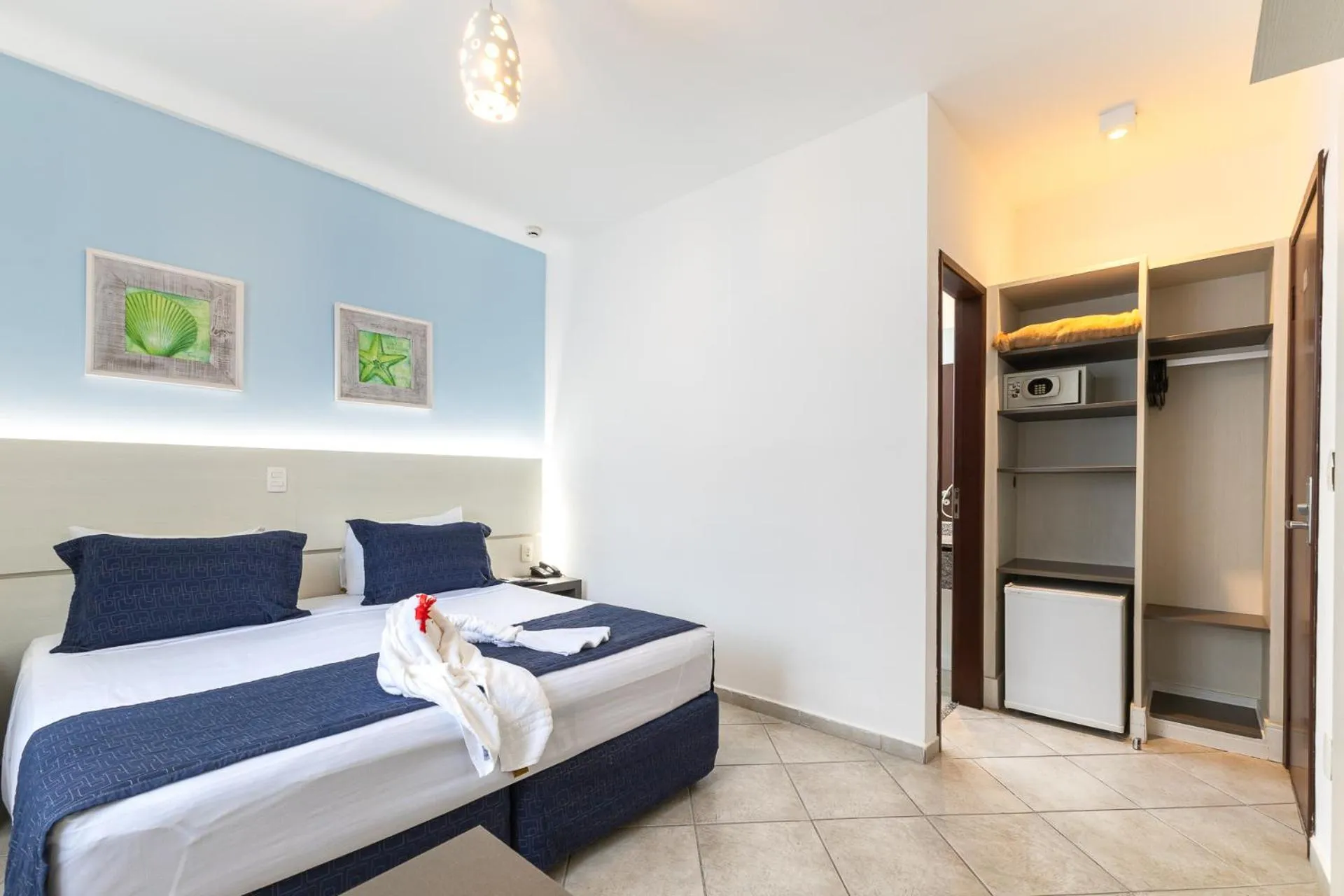 Bed in Hotel Ilhas da Grécia