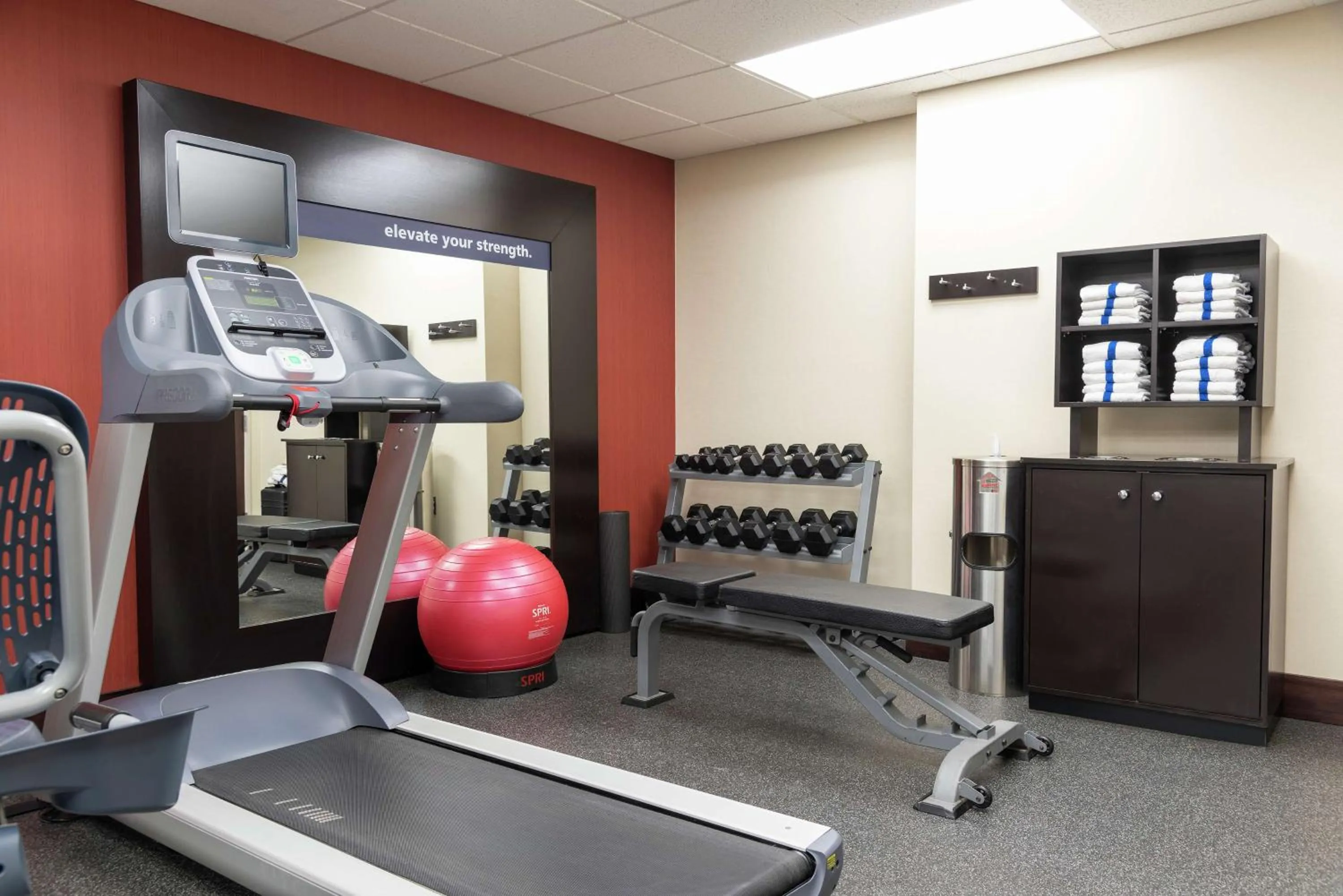 Fitness centre/facilities in Hampton Inn & Suites Cleveland-Airport/Middleburg Heights
